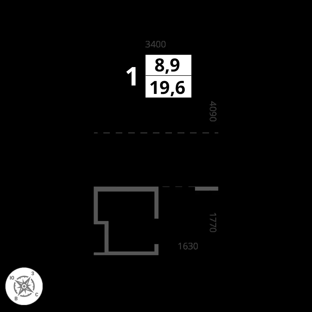 Студия, 19,5 м² — 6 085 131 ₽