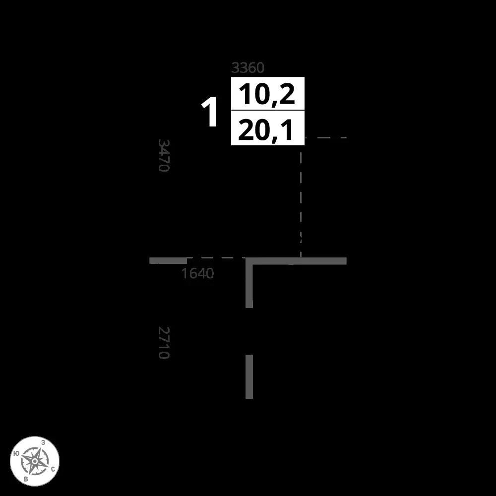 Студия, 20,1 м² — 11 453 784 ₽