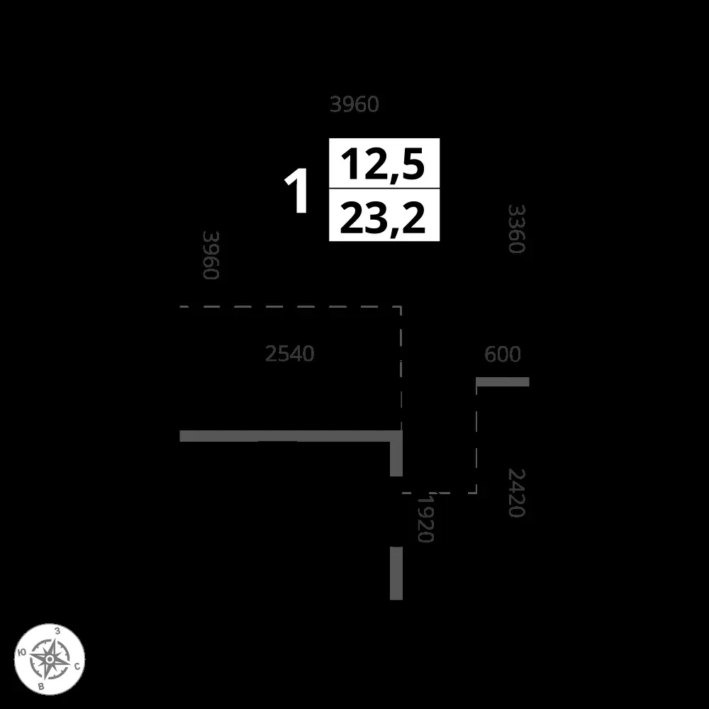 Студия, 23,2 м² — 11 889 397 ₽