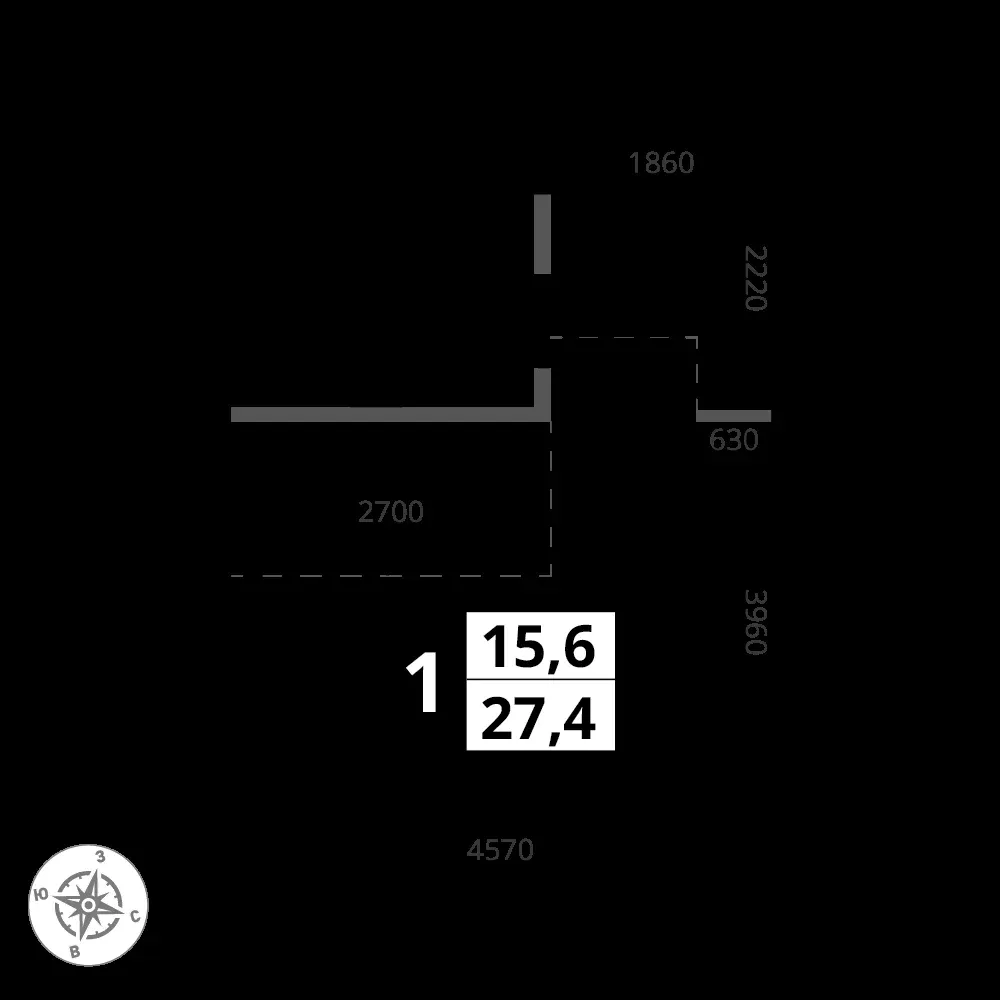 Студия, 27,4 м² — 12 642 086 ₽