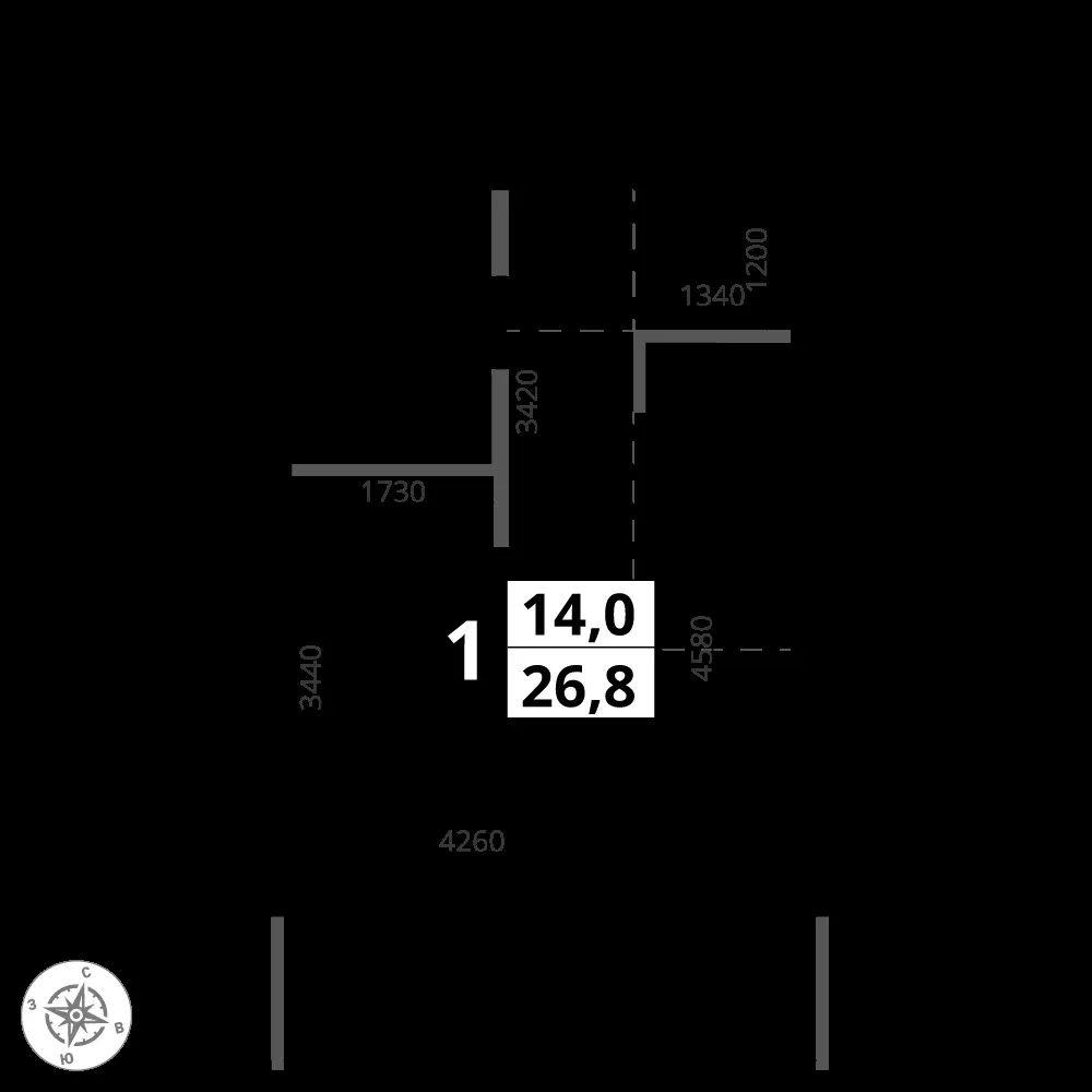 Студия, 26,8 м² — 13 257 210 ₽