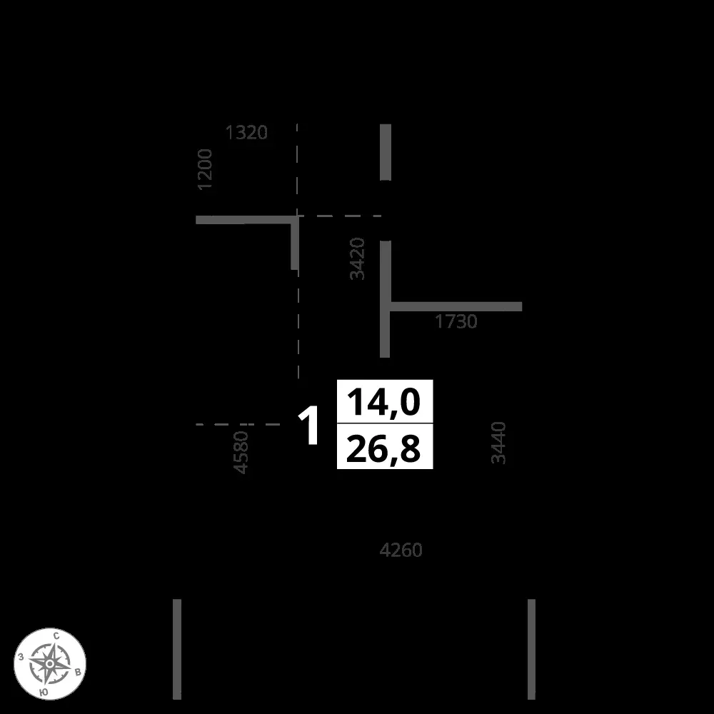 Студия, 26,8 м² — 13 303 306 ₽