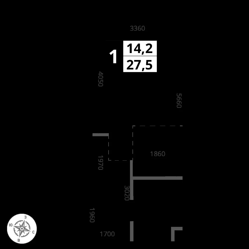 Студия, 27,5 м² — 13 014 595 ₽