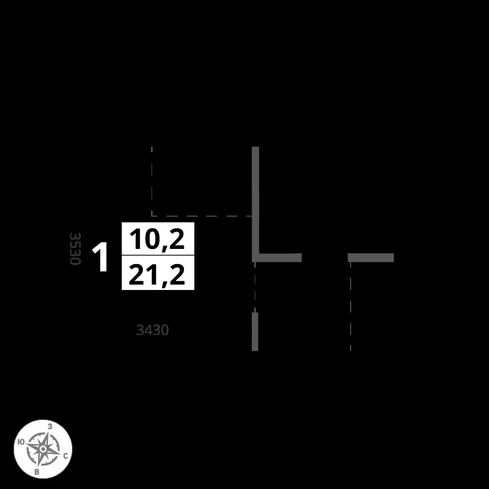 Студия, 21,2 м² — 11 374 733 ₽