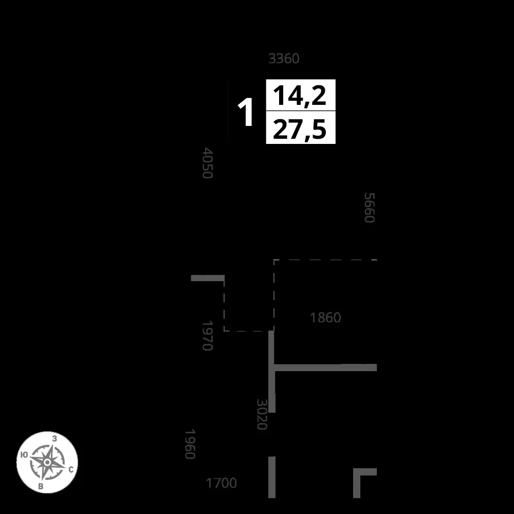 Студия, 27,5 м² — 13 026 420 ₽
