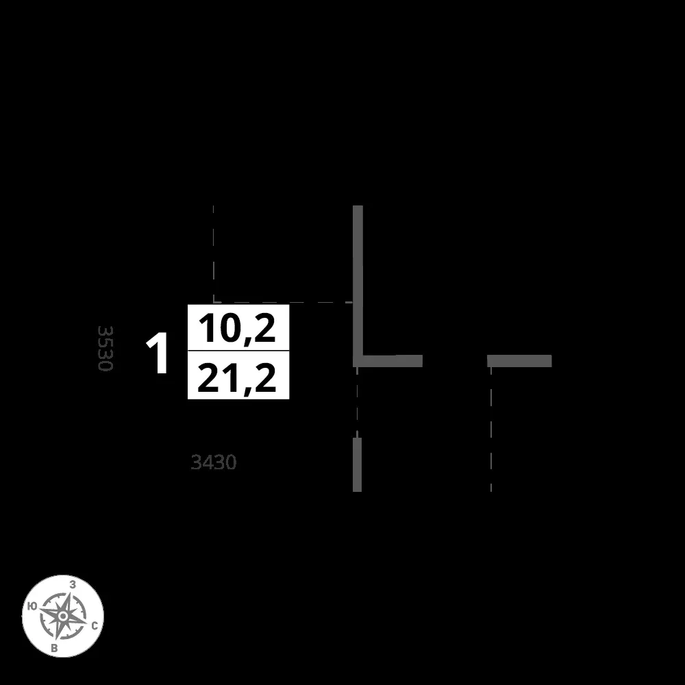 Студия, 21,2 м² — 11 383 319 ₽