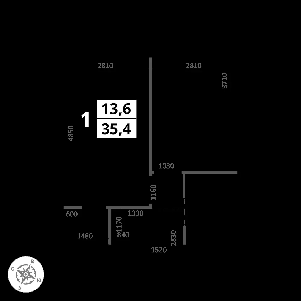 1-комнатная, 35,4 м² — 17 829 706 ₽