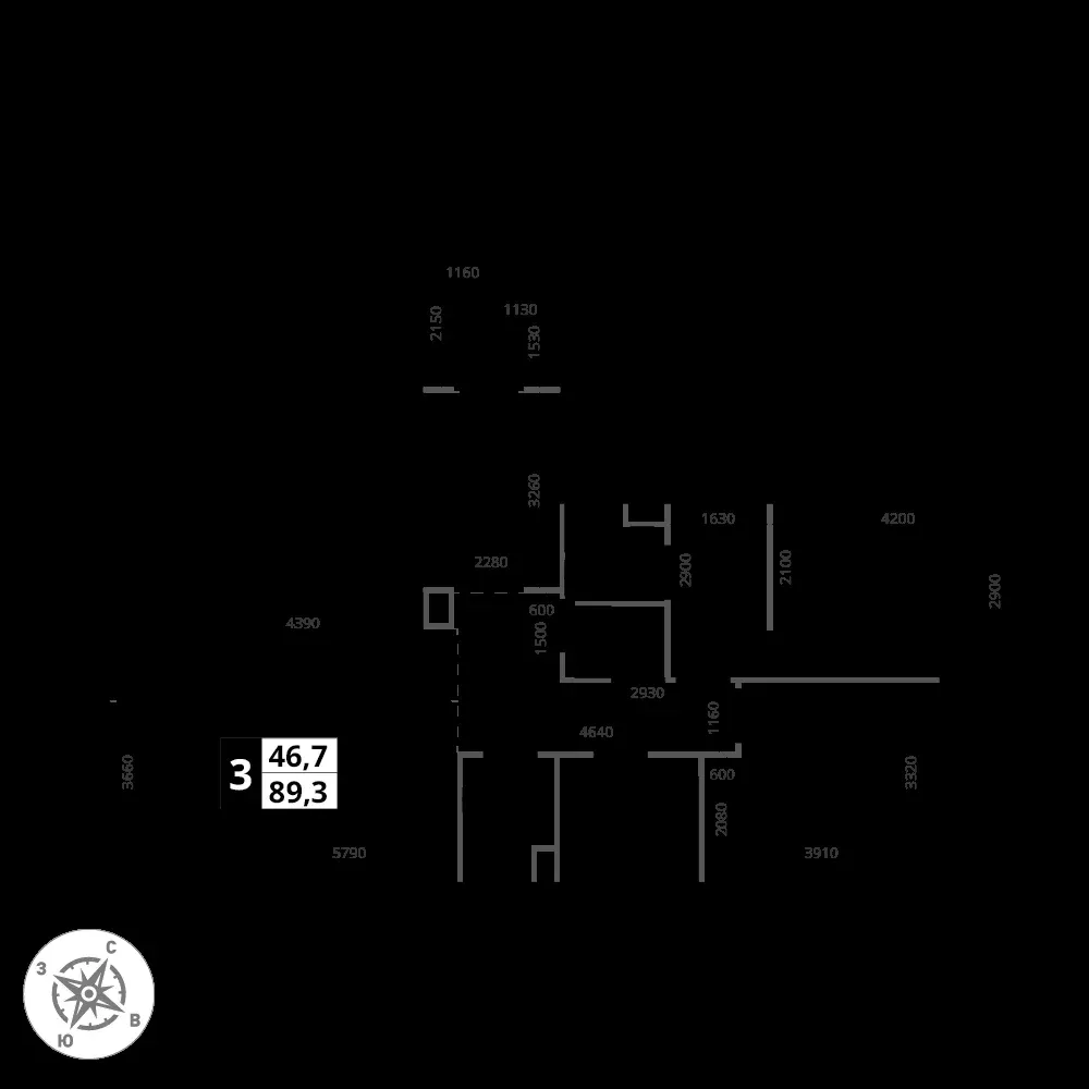 3-комнатная, 89,3 м² — 28 547 424 ₽