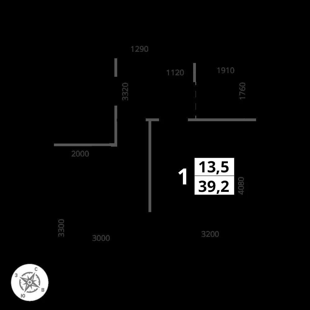 1-комнатная, 39,2 м² — 18 258 733 ₽