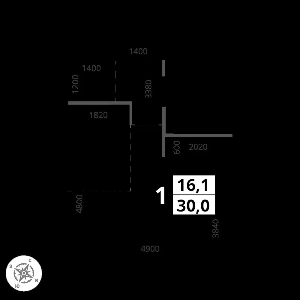 Студия, 30 м² — 16 239 690 ₽