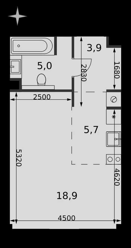 Студия, 33,5 м² — 23 842 620 ₽