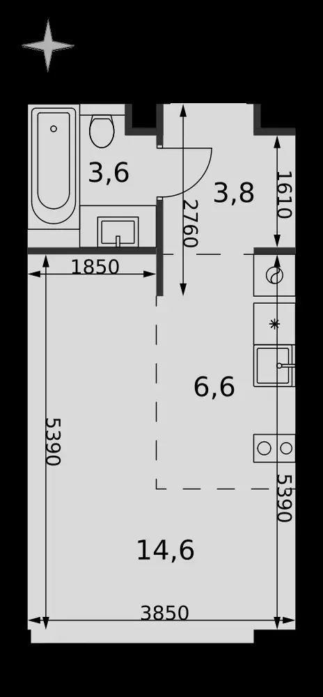 Студия, 28,6 м² — 21 848 112 ₽