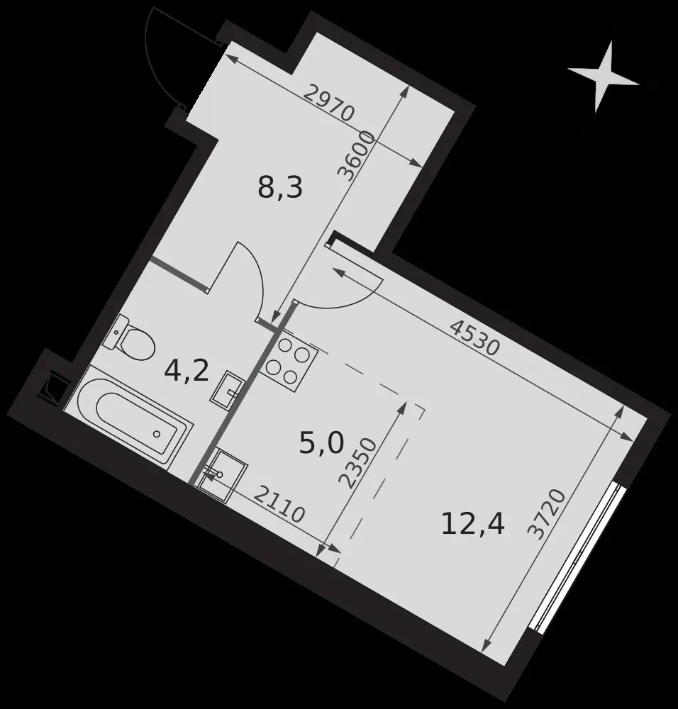 Студия, 29,9 м² — 20 290 140 ₽