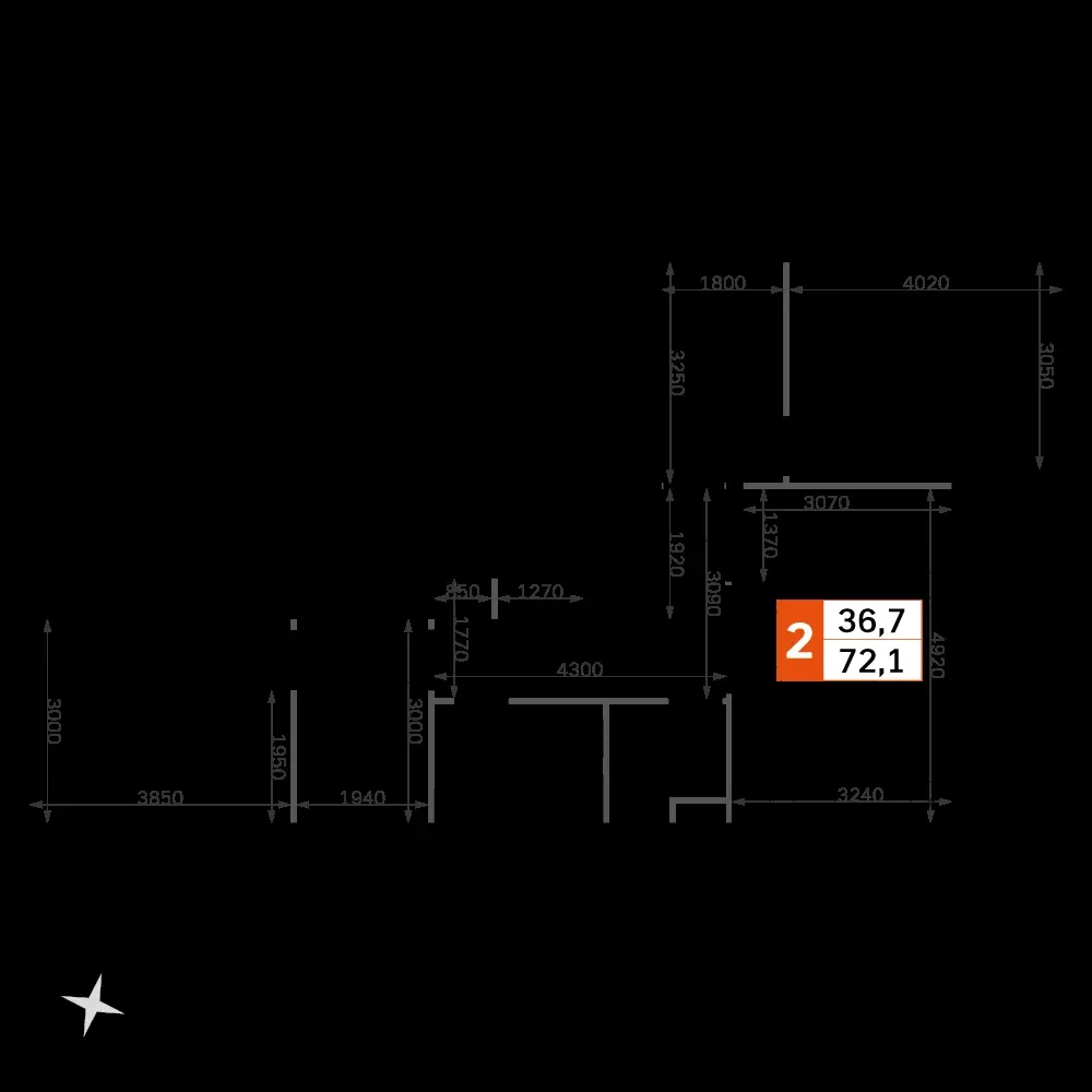 2-комнатная, 70,2 м² — 34 384 522 ₽