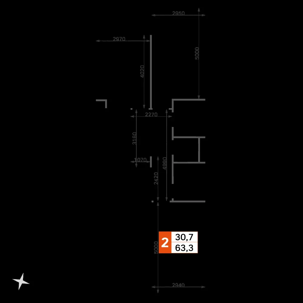 2-комнатная, 61,1 м² — 25 144 361 ₽