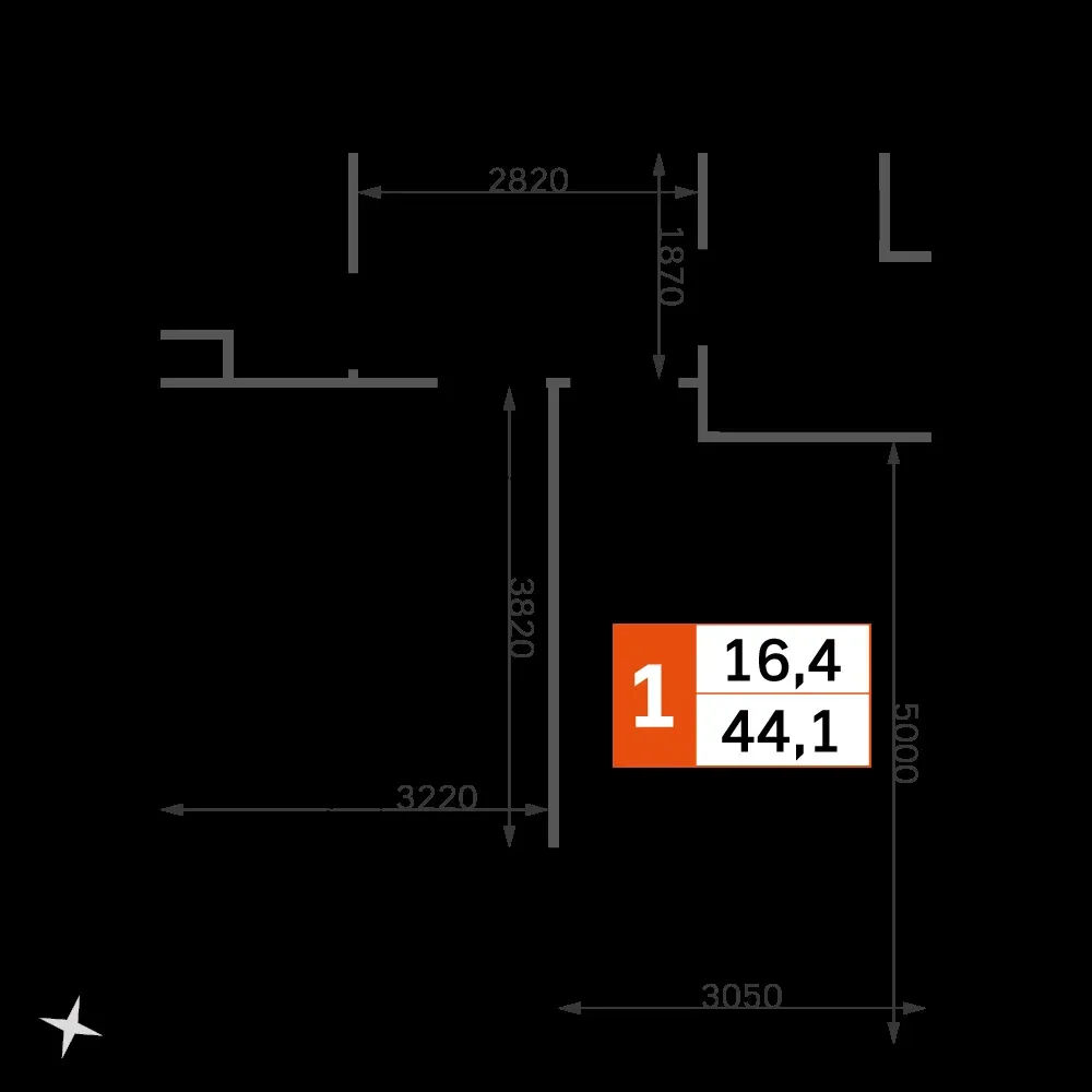 1-комнатная, 41,9 м² — 20 866 200 ₽