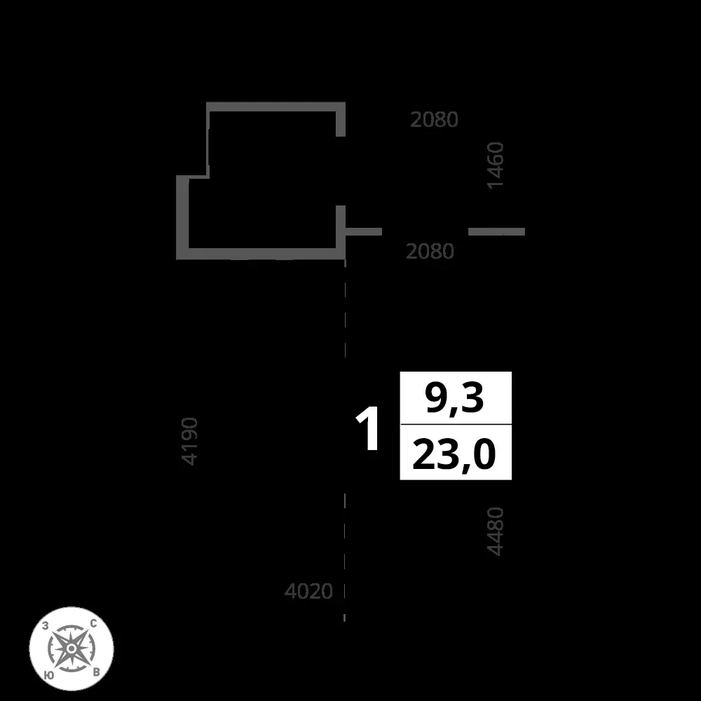 Студия, 23 м² — 8 071 758 ₽