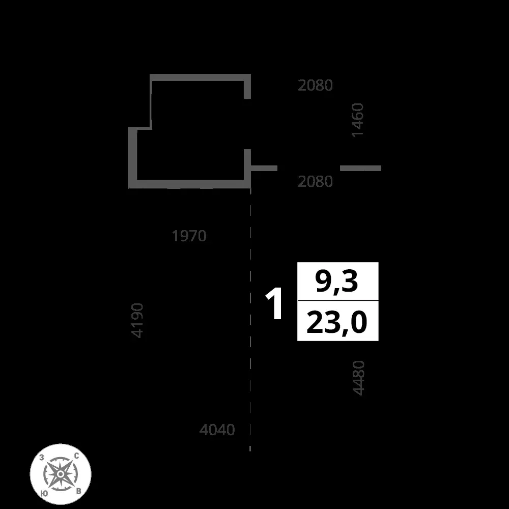 Студия, 23 м² — 8 742 174 ₽