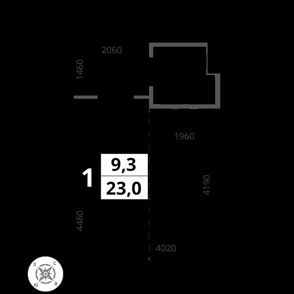 Студия, 23 м² — 8 704 247 ₽