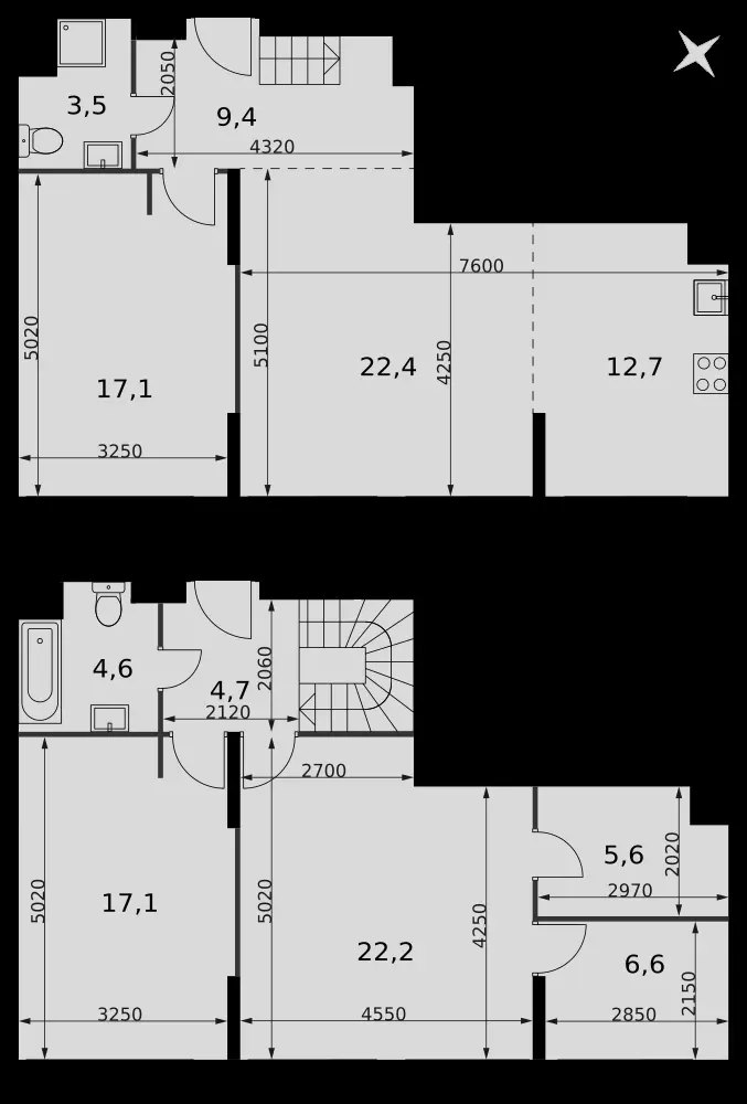 5-комнатная, 125,9 м² — 89 052 595 ₽