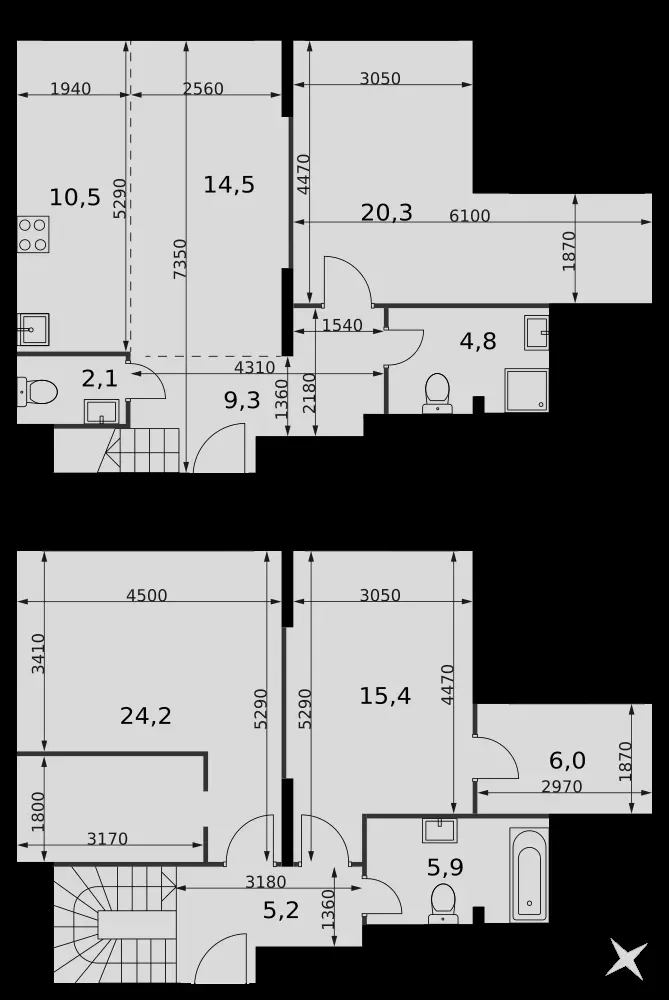4-комнатная, 118,2 м² — 88 533 691 ₽