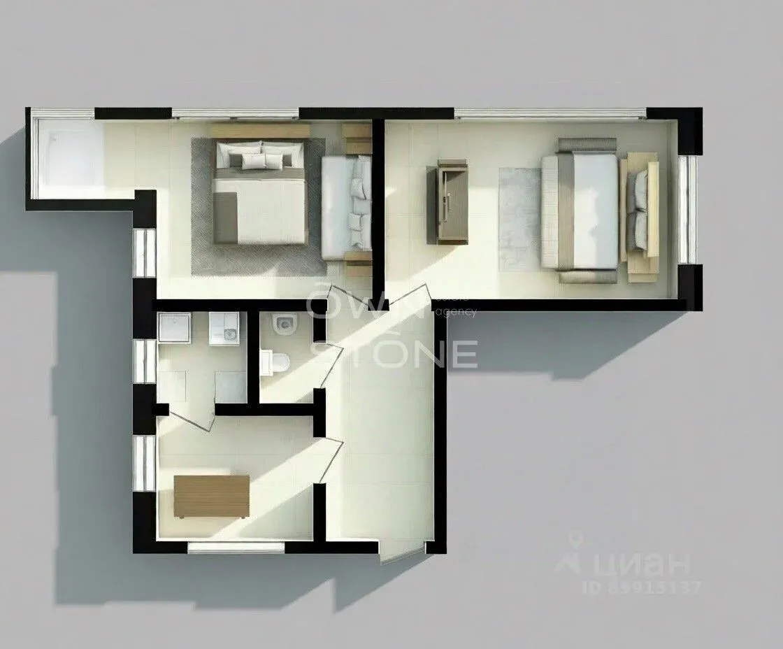 Продается 2-комн. квартира, 75 м²