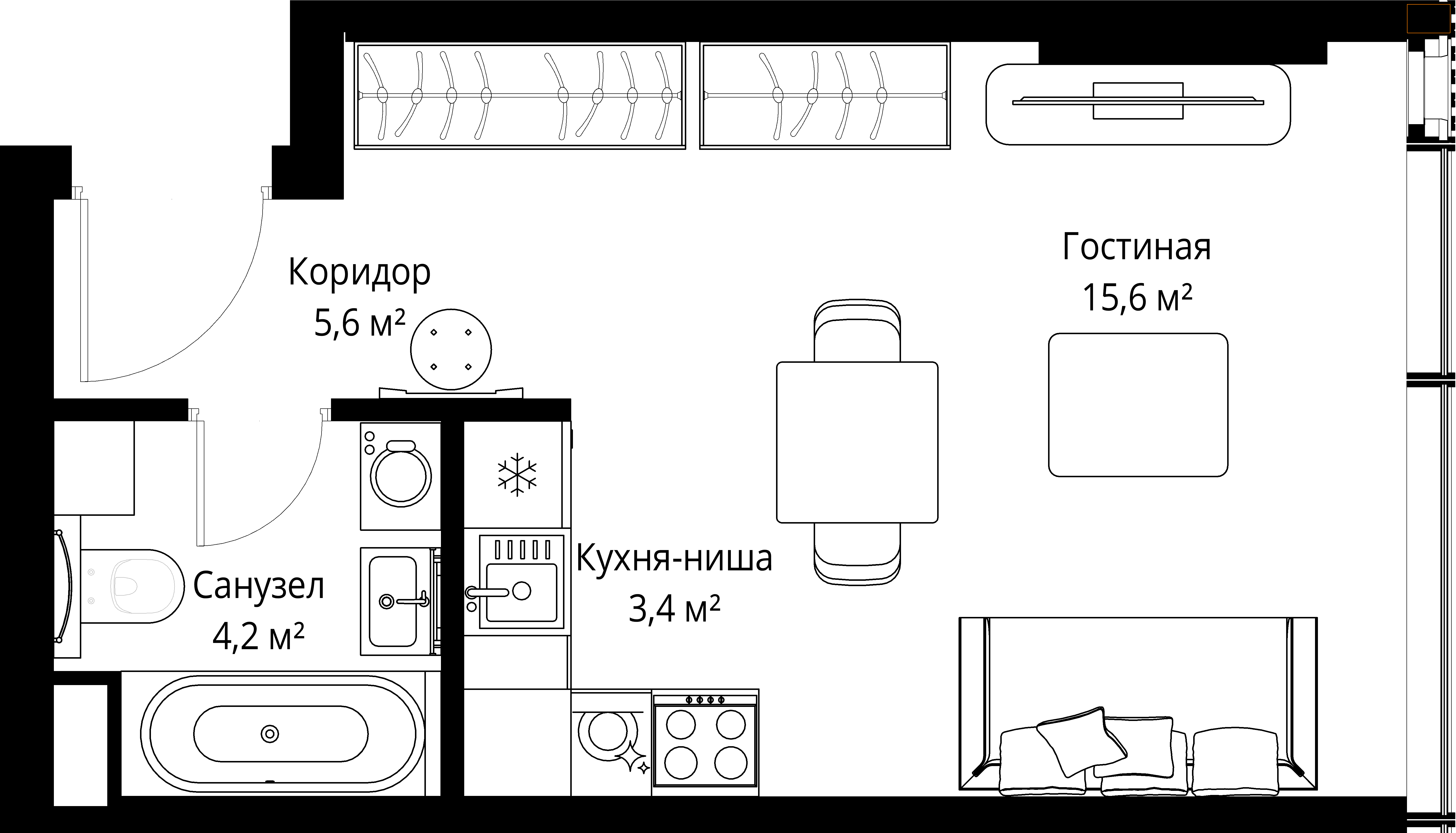 9-комнатная, 28,8 м² — 29 118 528 ₽