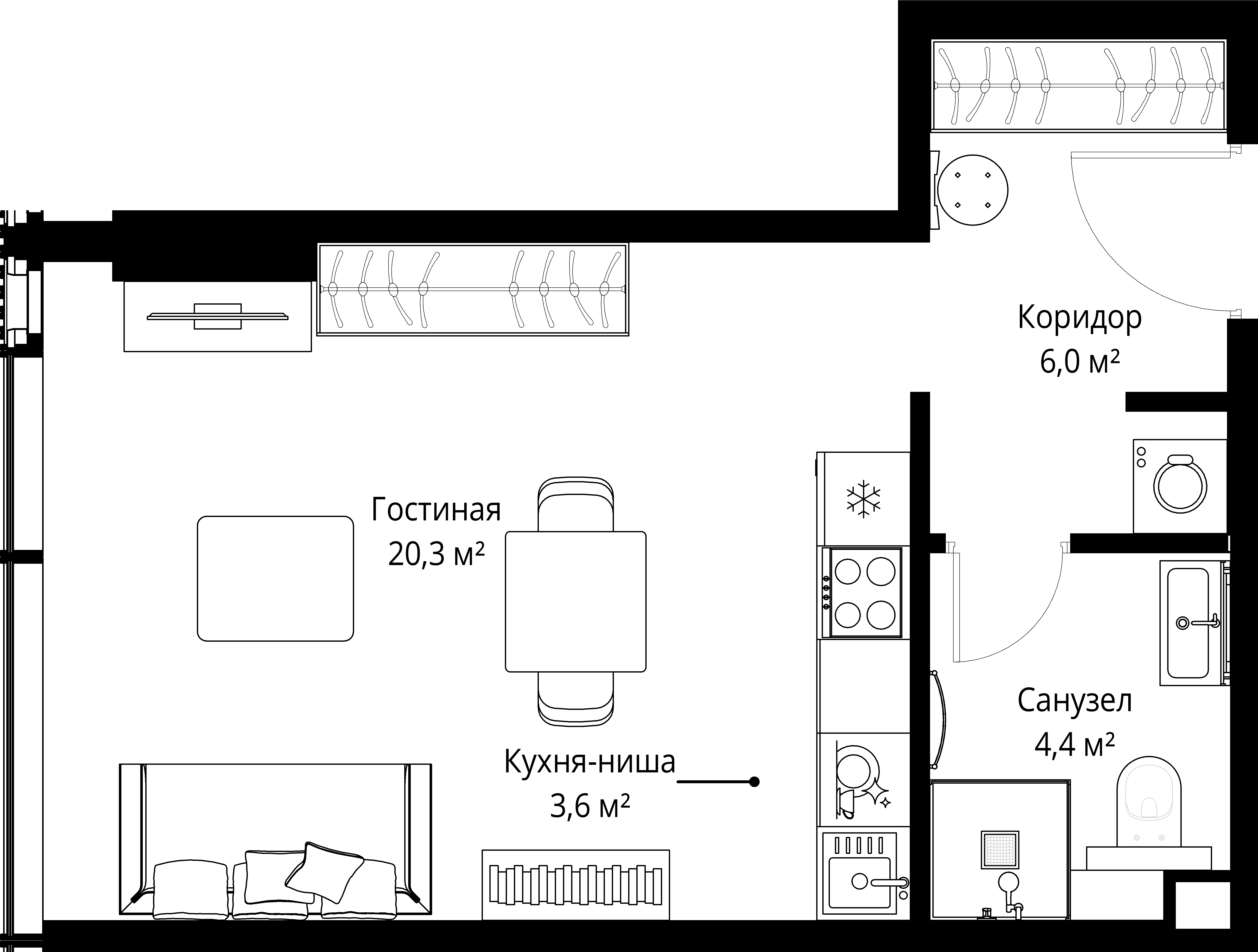 9-комнатная, 34,3 м² — 33 651 387 ₽