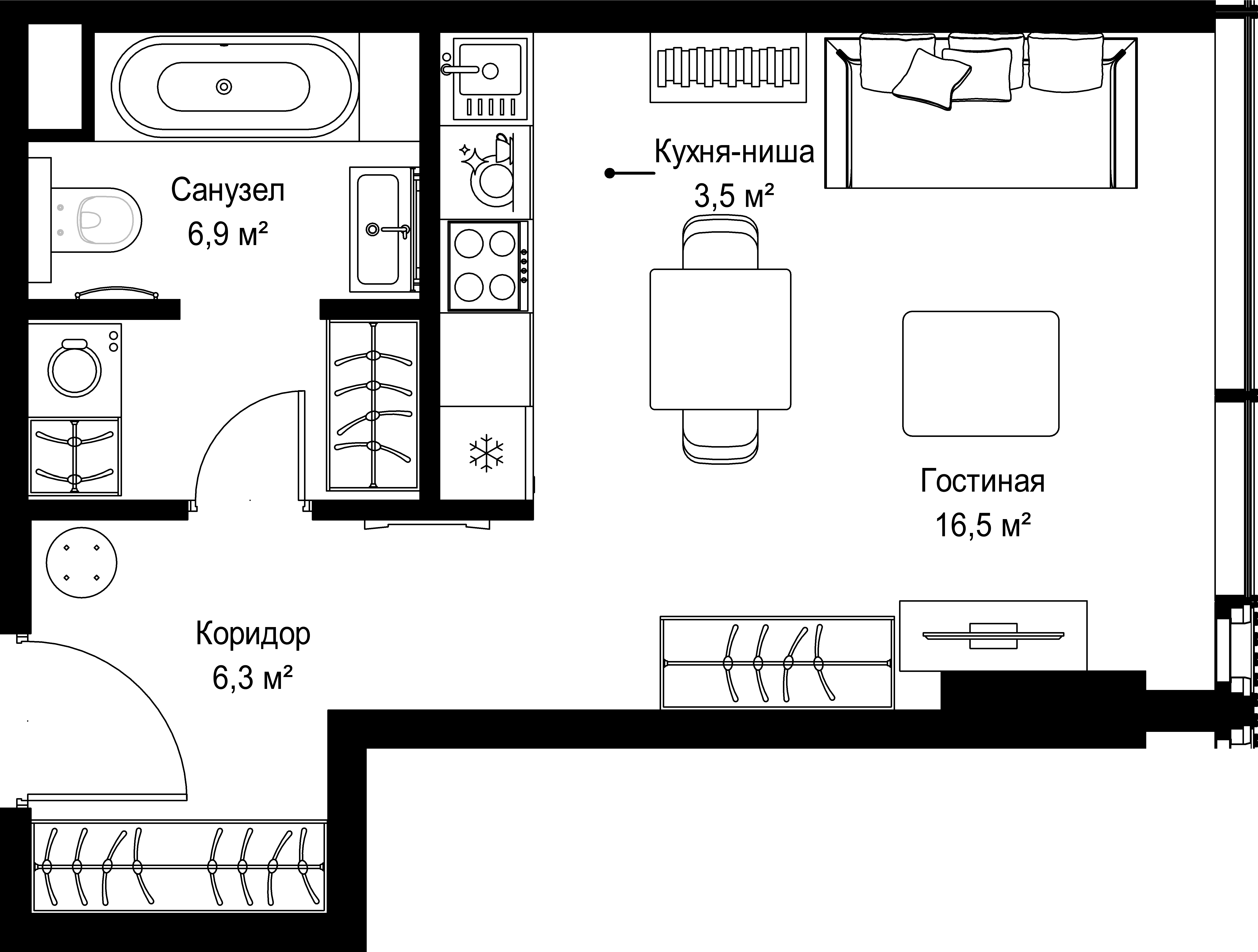 9-комнатная, 33,2 м² — 31 568 220 ₽