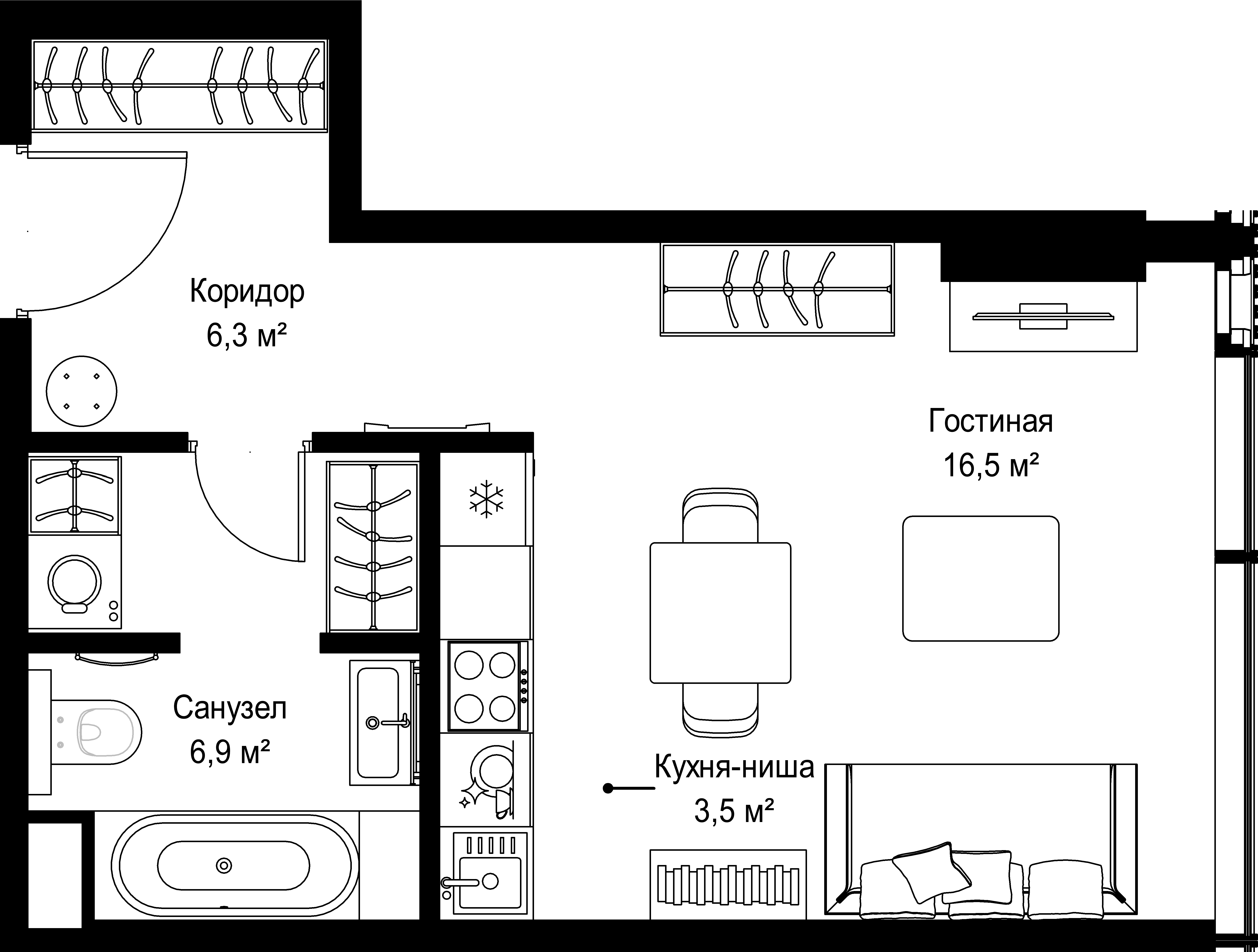 9-комнатная, 33,2 м² — 34 021 368 ₽