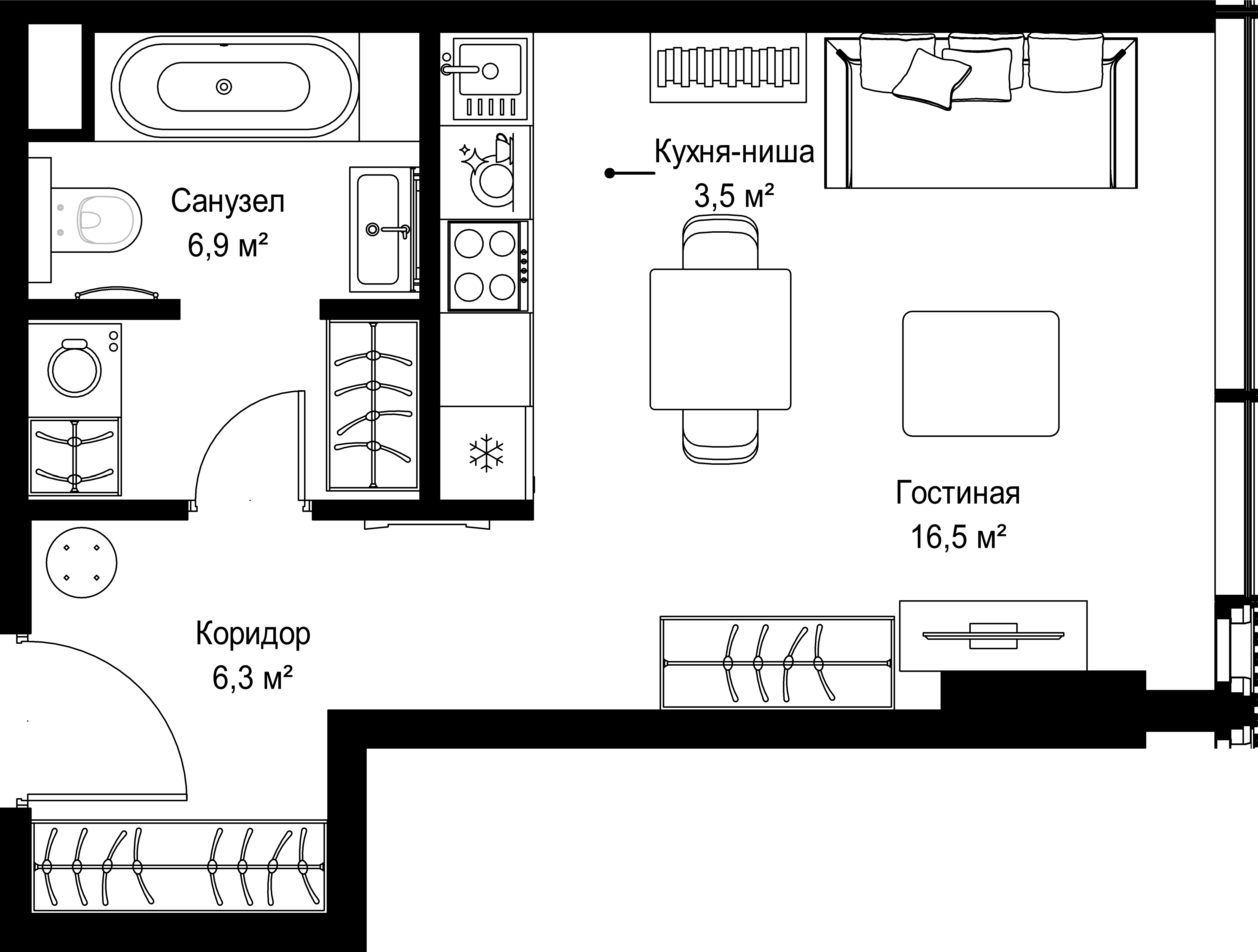 9-комнатная, 33,2 м² — 33 854 040 ₽