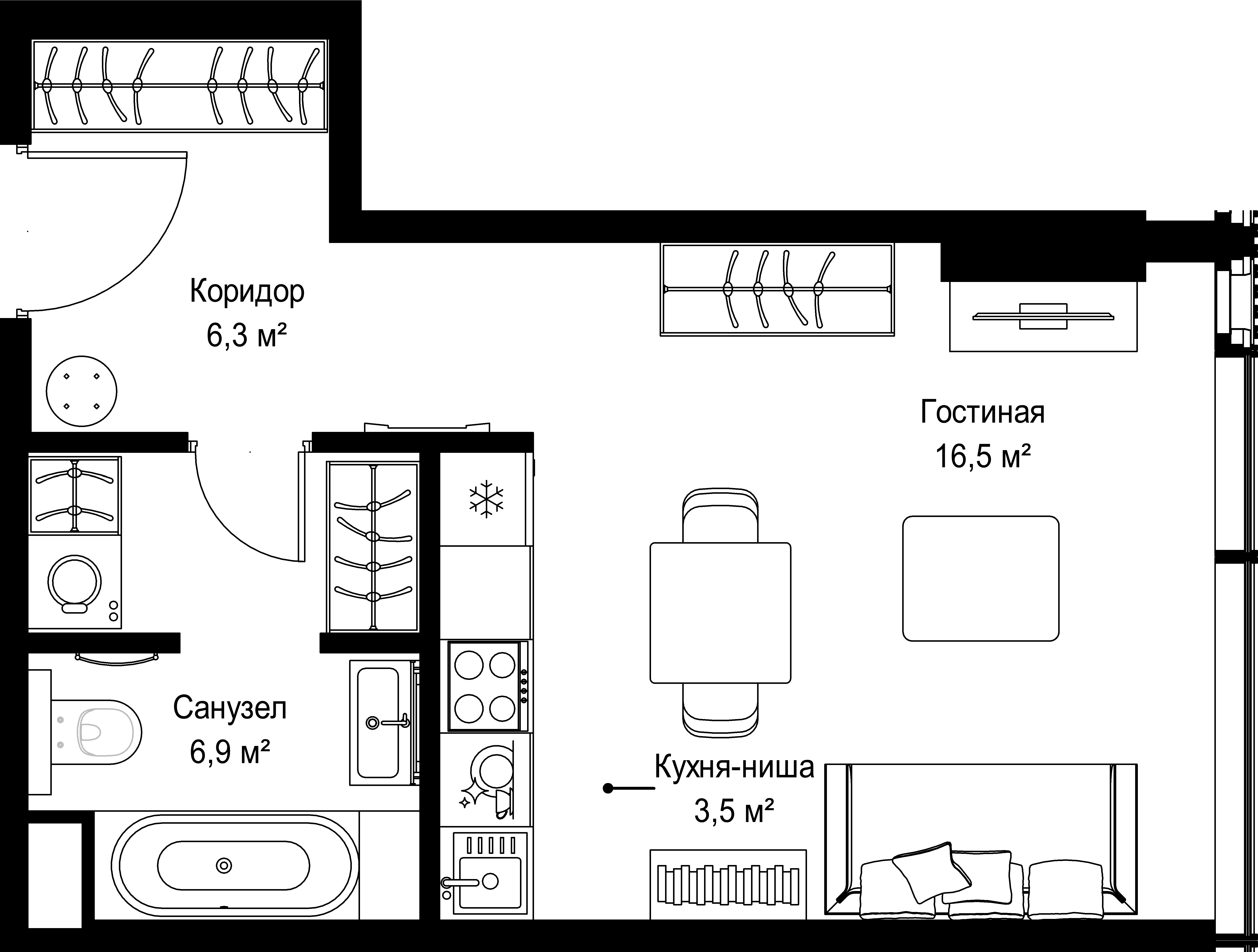 9-комнатная, 33,2 м² — 34 185 708 ₽