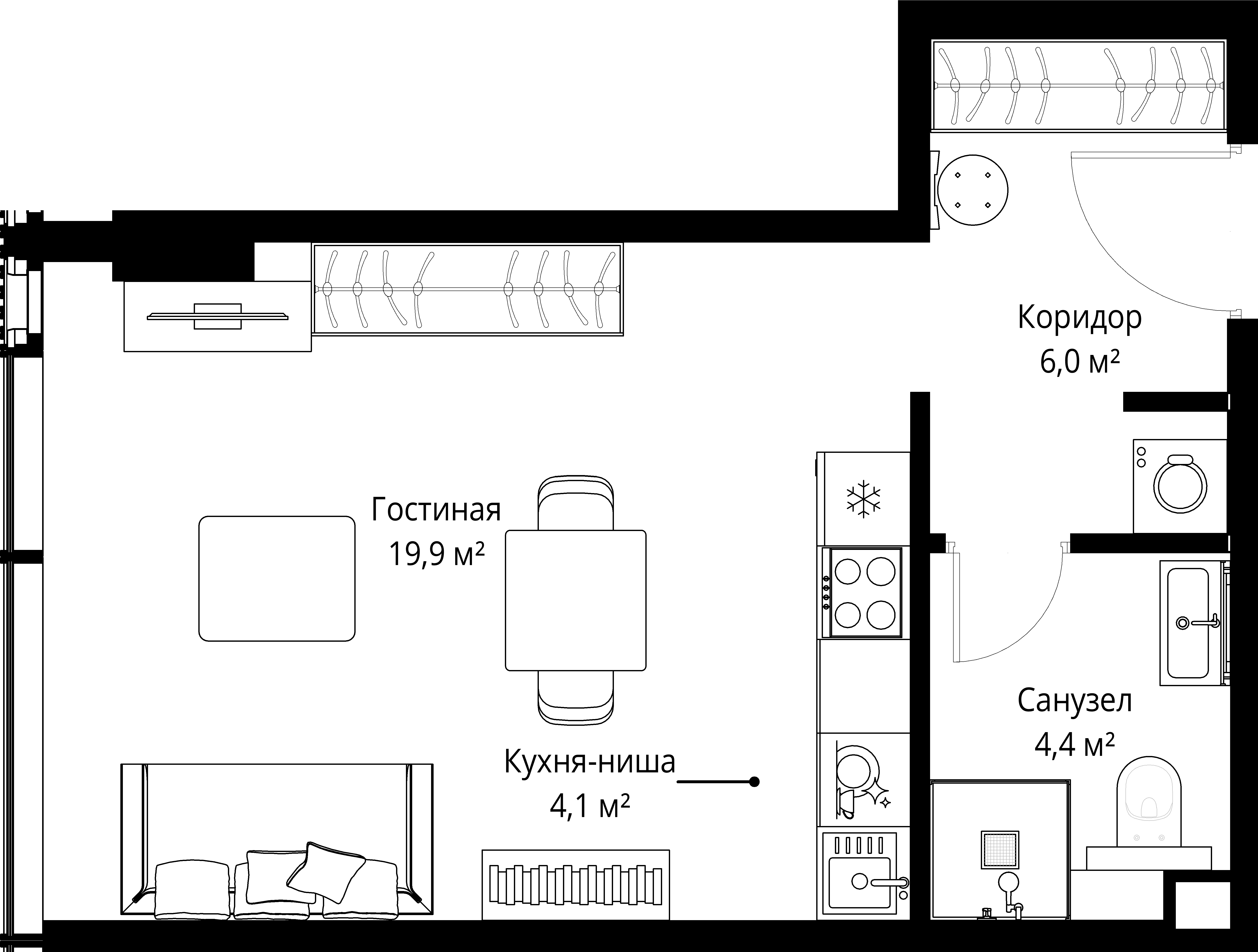 9-комнатная, 34,4 м² — 34 000 272 ₽