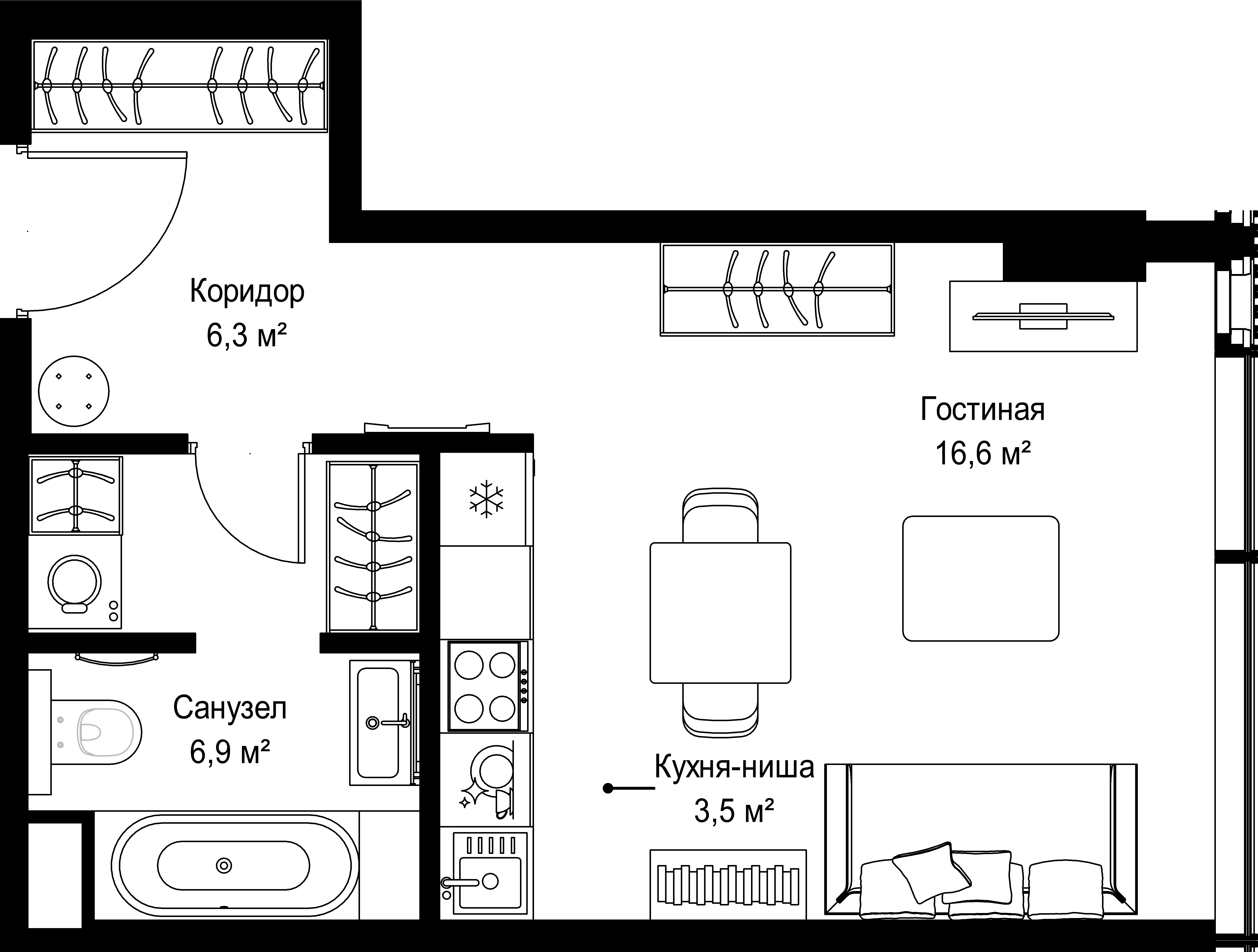 9-комнатная, 33,3 м² — 34 498 467 ₽