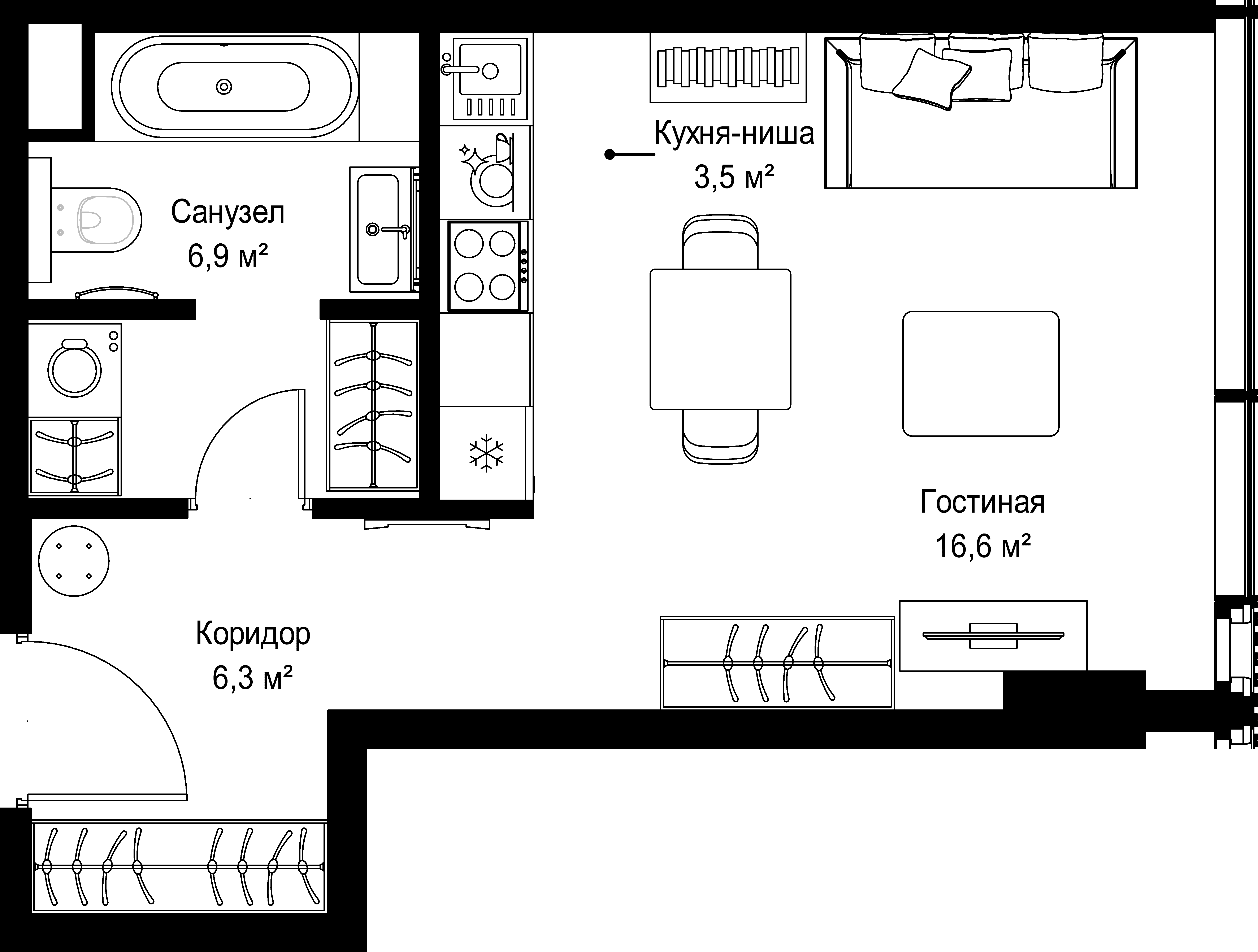9-комнатная, 33,3 м² — 34 330 635 ₽