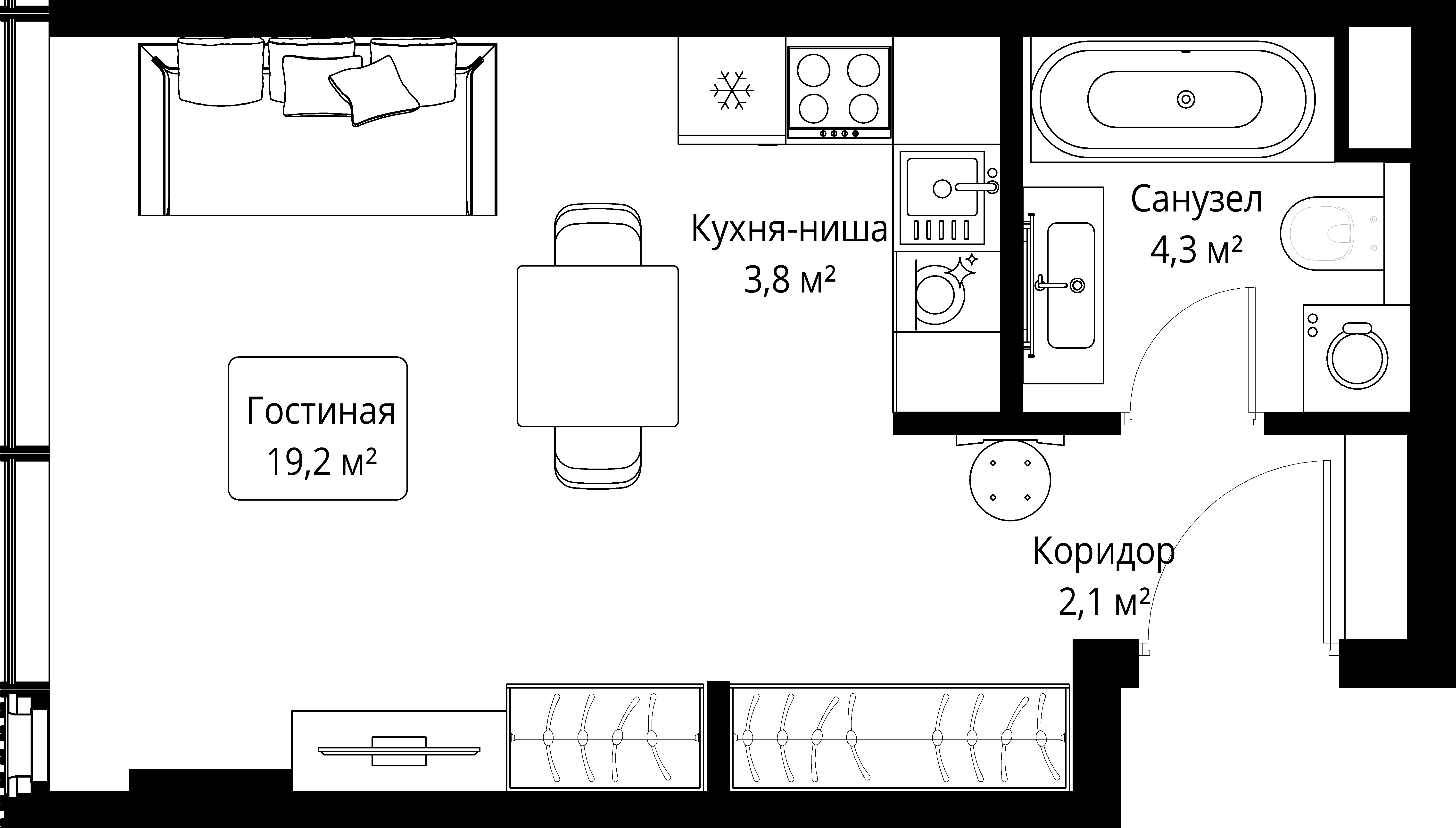 9-комнатная, 29,4 м² — 32 312 952 ₽