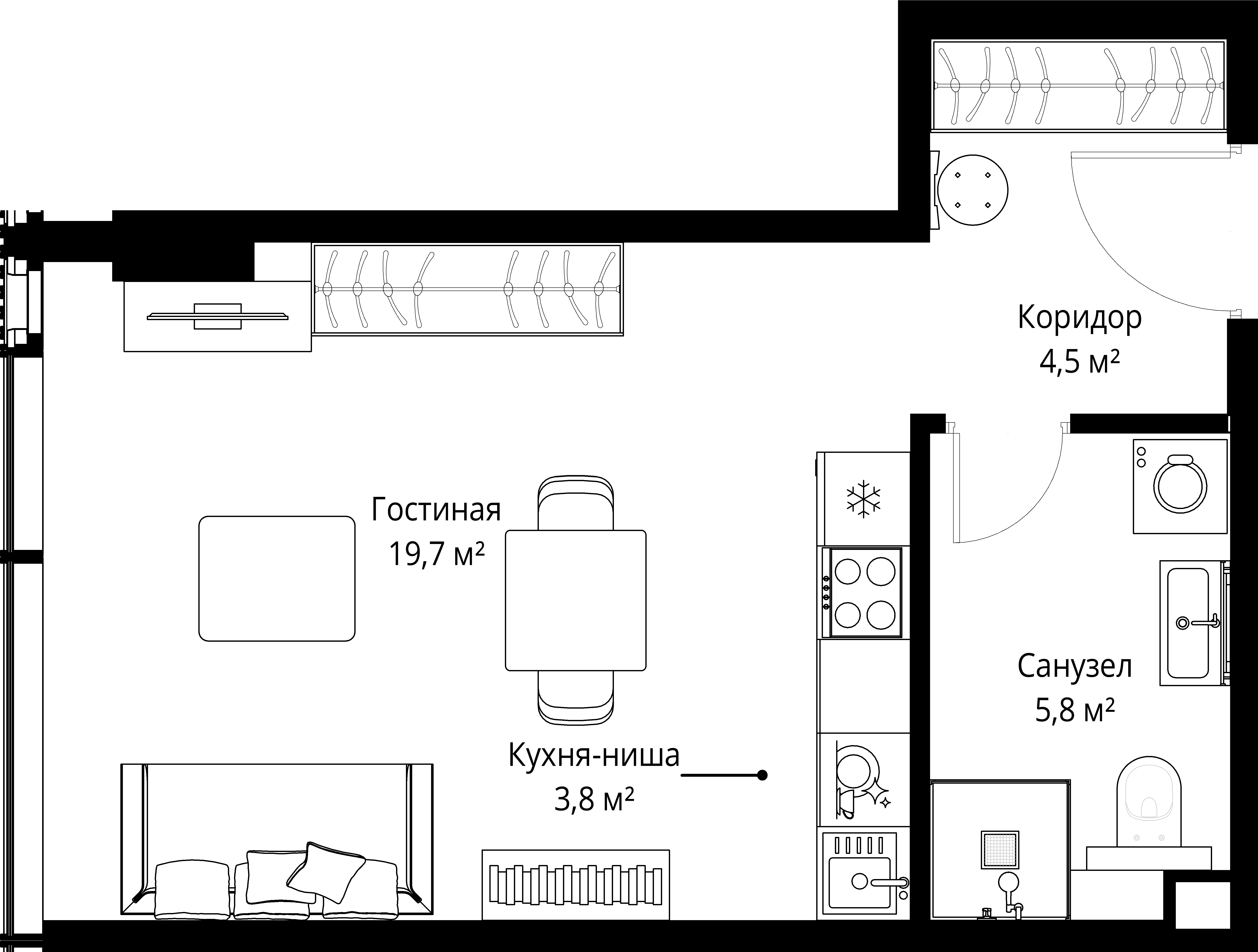 9-комнатная, 33,8 м² — 34 067 358 ₽
