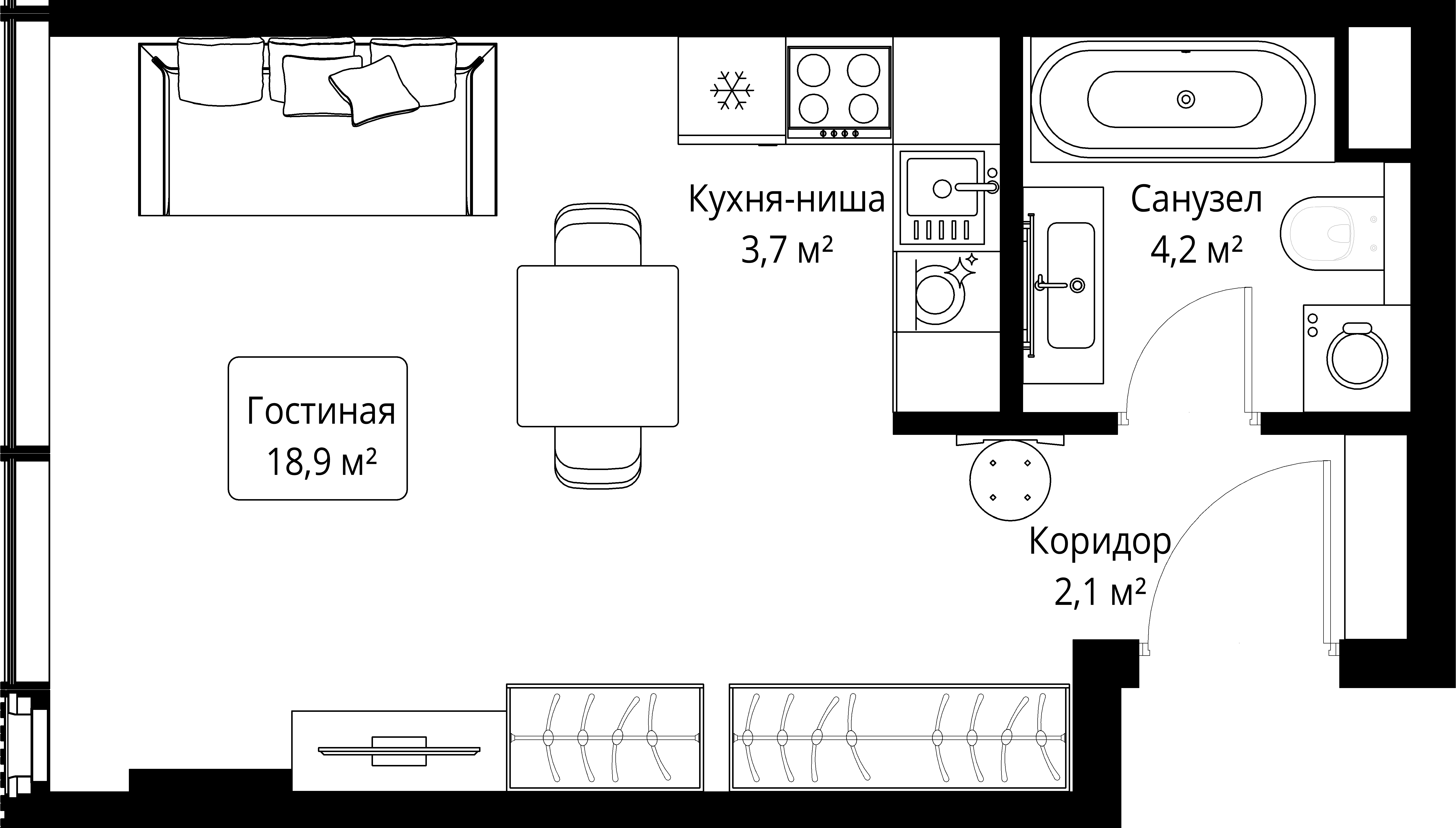9-комнатная, 28,9 м² — 33 118 533 ₽