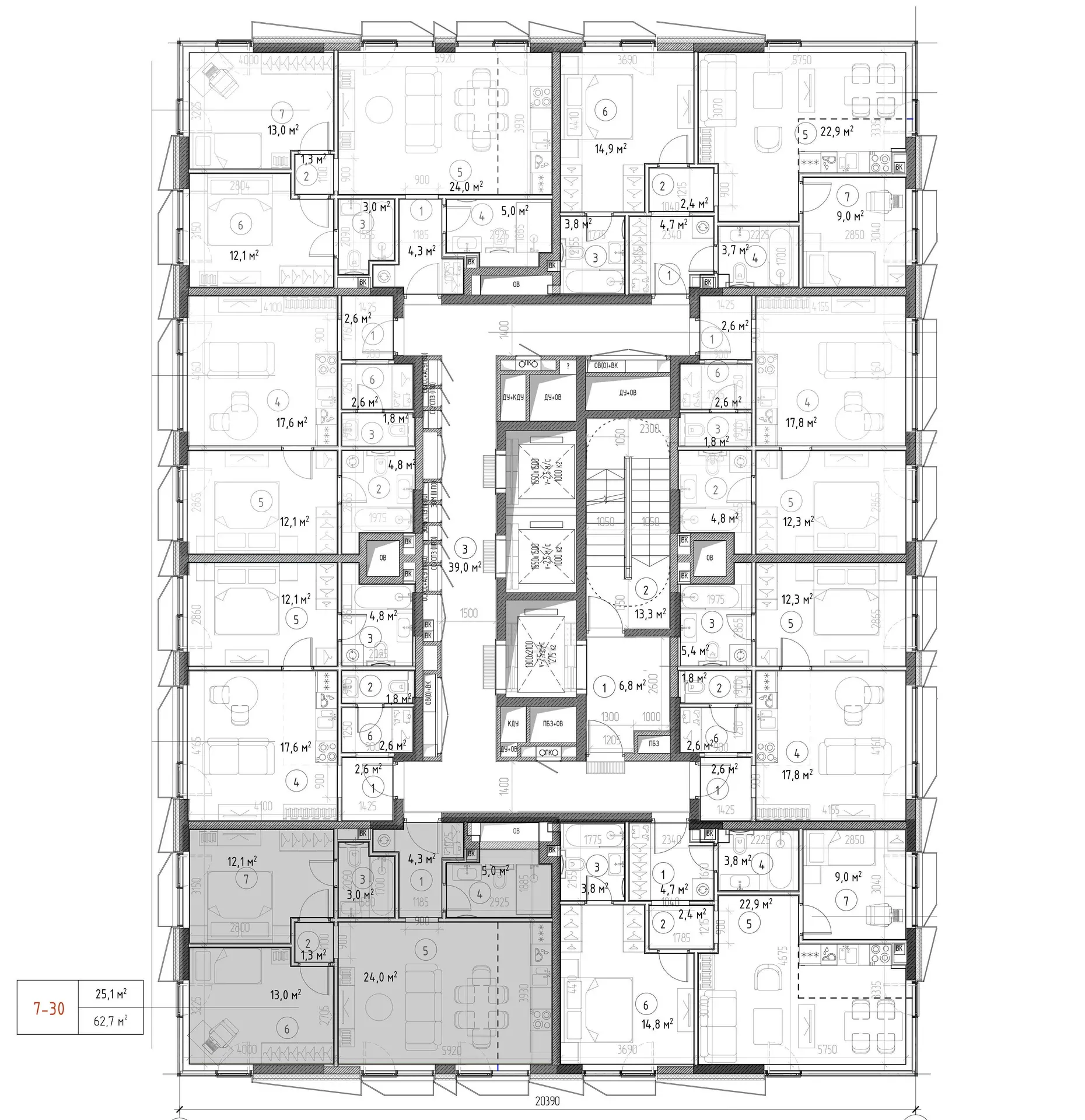 2-комнатная, 61,5 м² — 29 958 802 ₽
