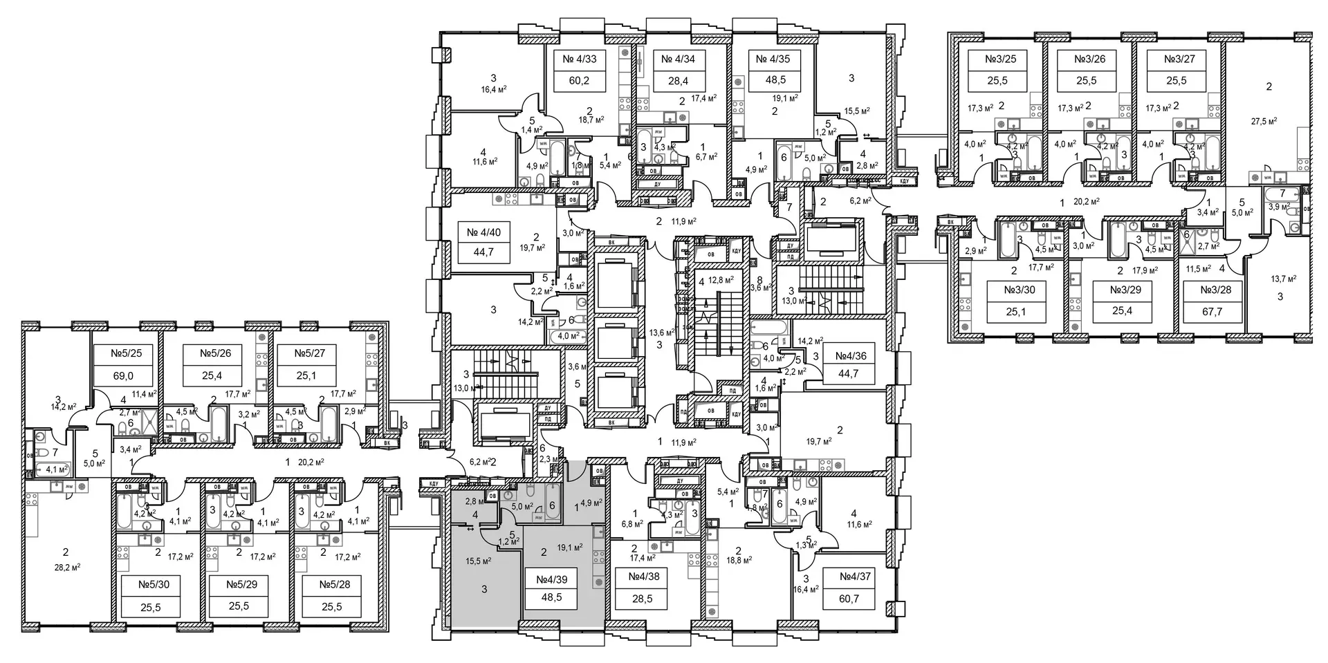 1-комнатная, 49 м² — 25 411 008 ₽