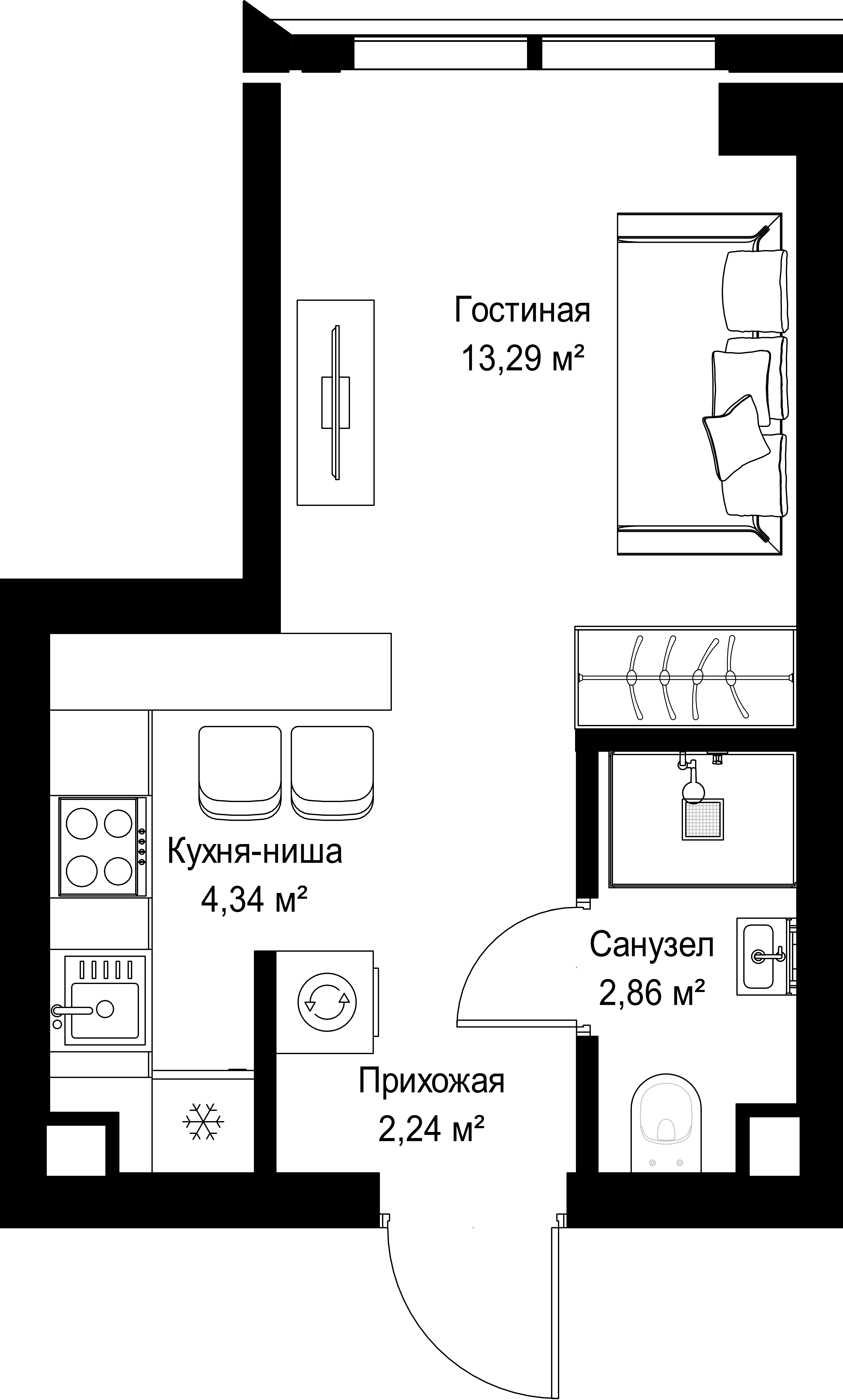 9-комнатная, 22,73 м² — 21 209 363 ₽