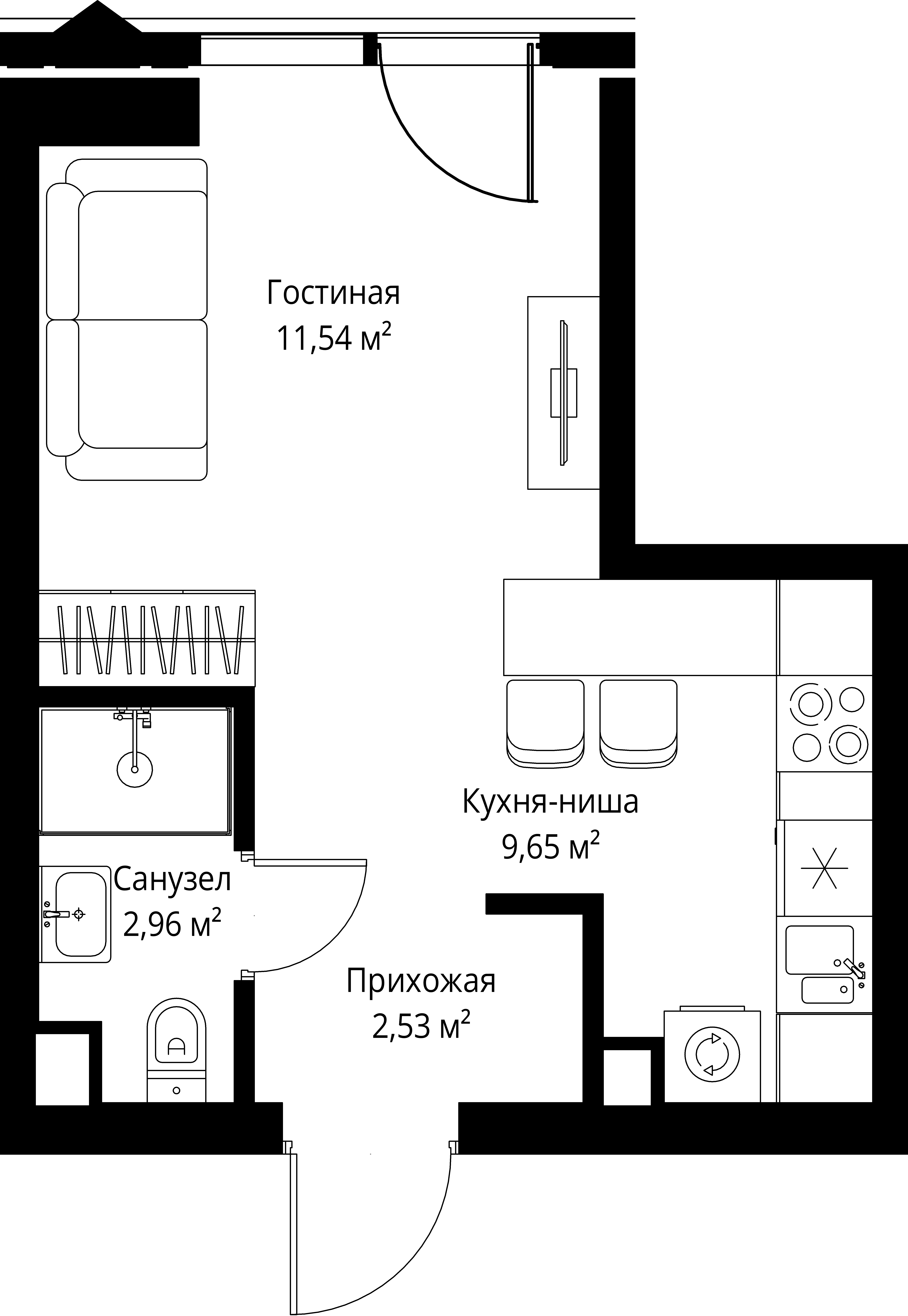 9-комнатная, 26,68 м² — 19 832 524 ₽