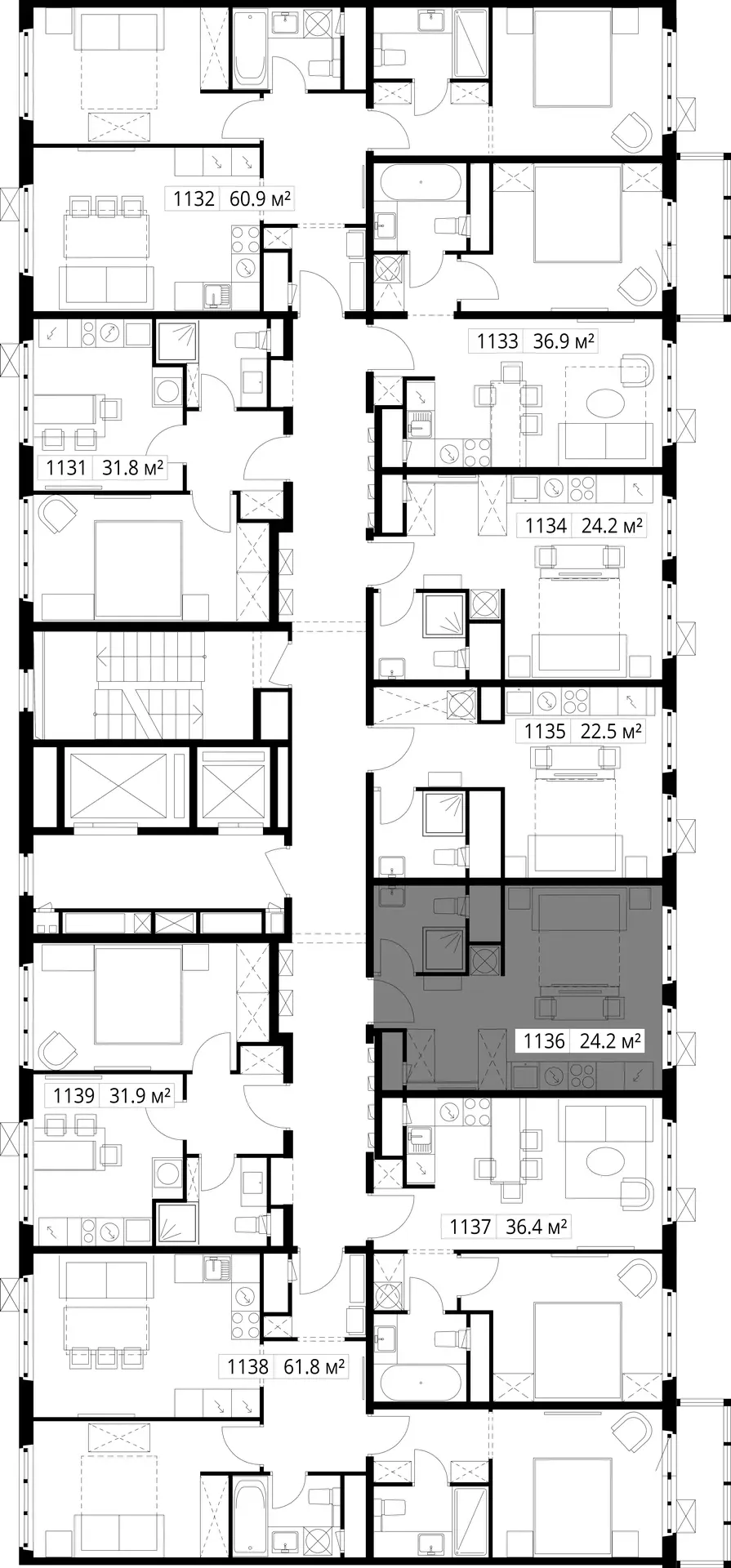 9-комнатная, 24,2 м² — 6 806 009 ₽