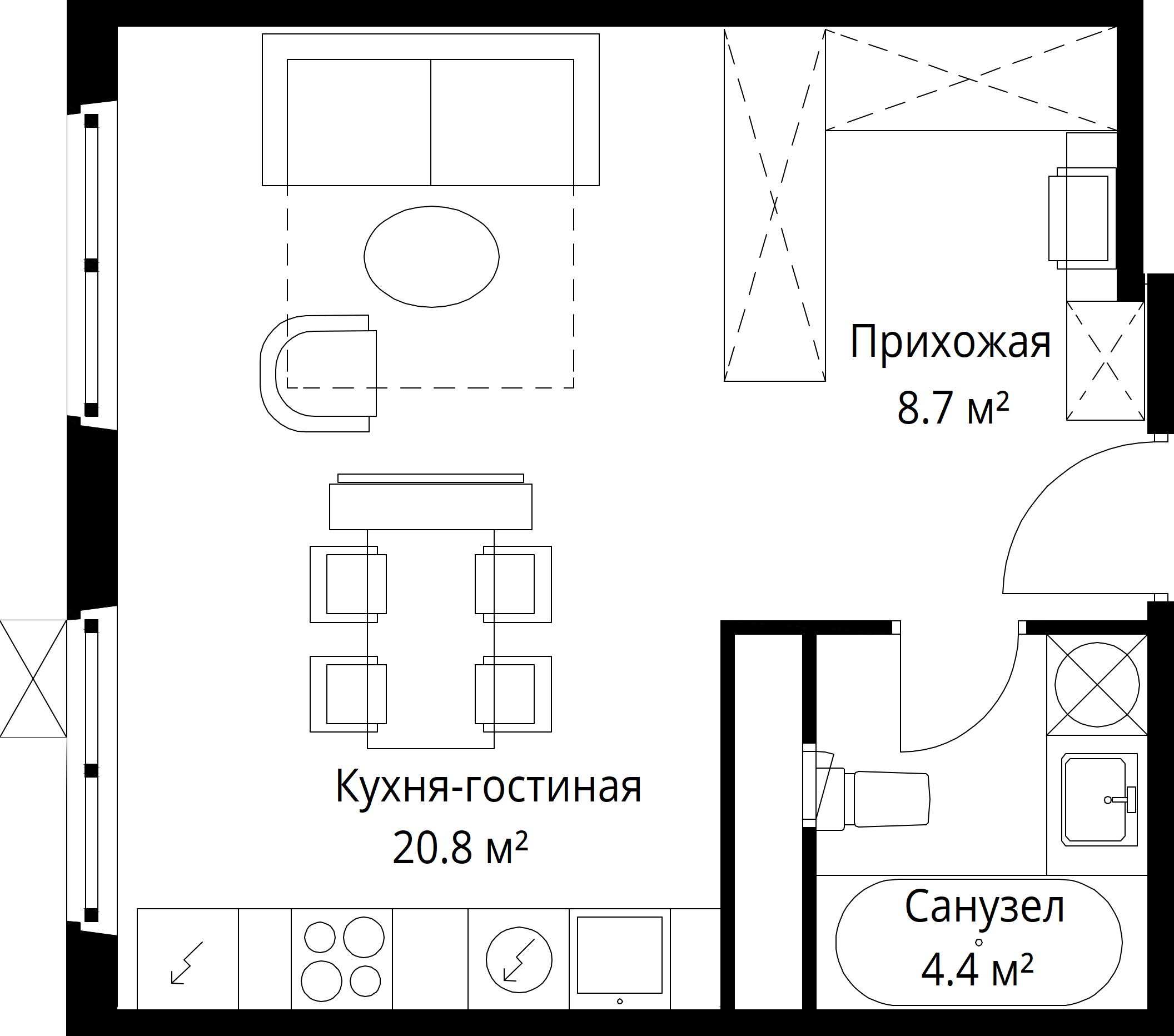 9-комнатная, 33,9 м² — 8 332 137 ₽