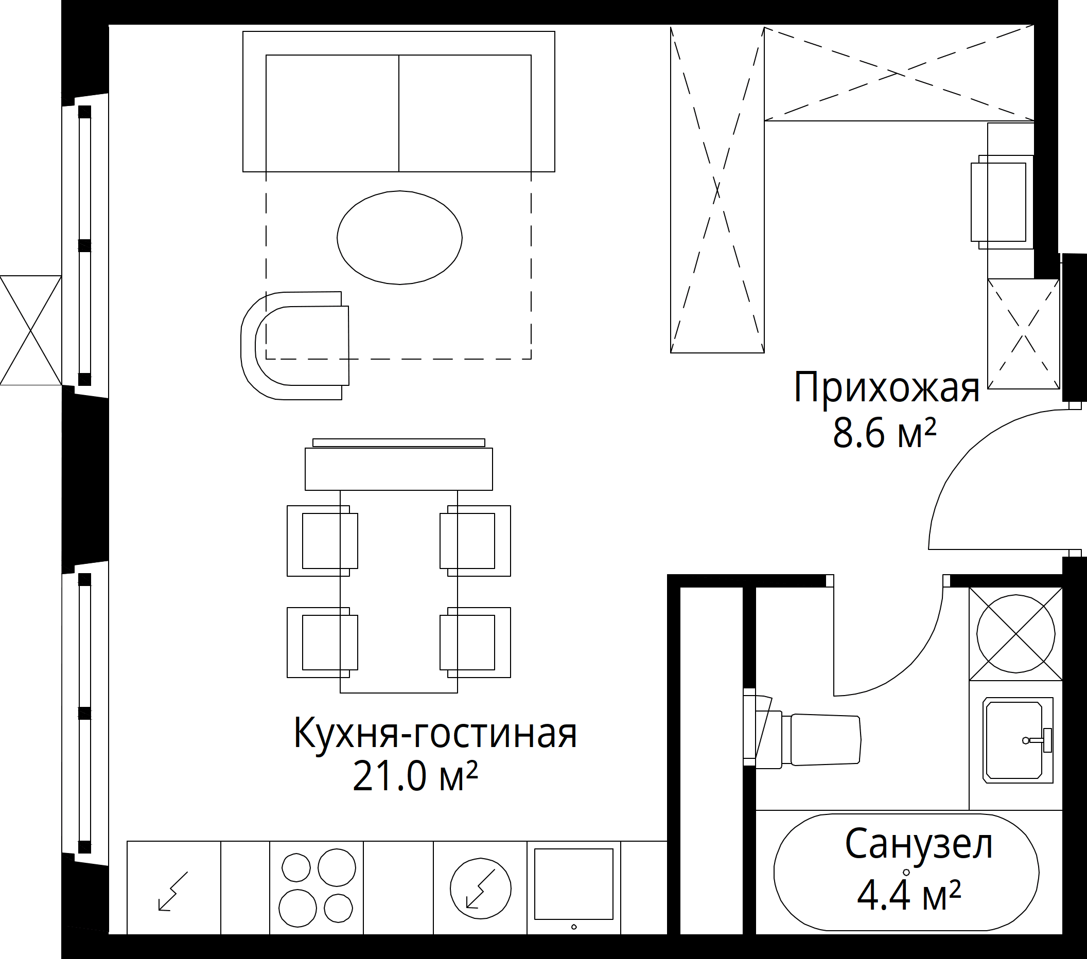 9-комнатная, 34 м² — 8 354 232 ₽