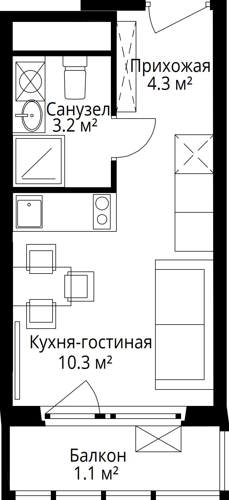9-комнатная, 18,9 м² — 6 135 378 ₽