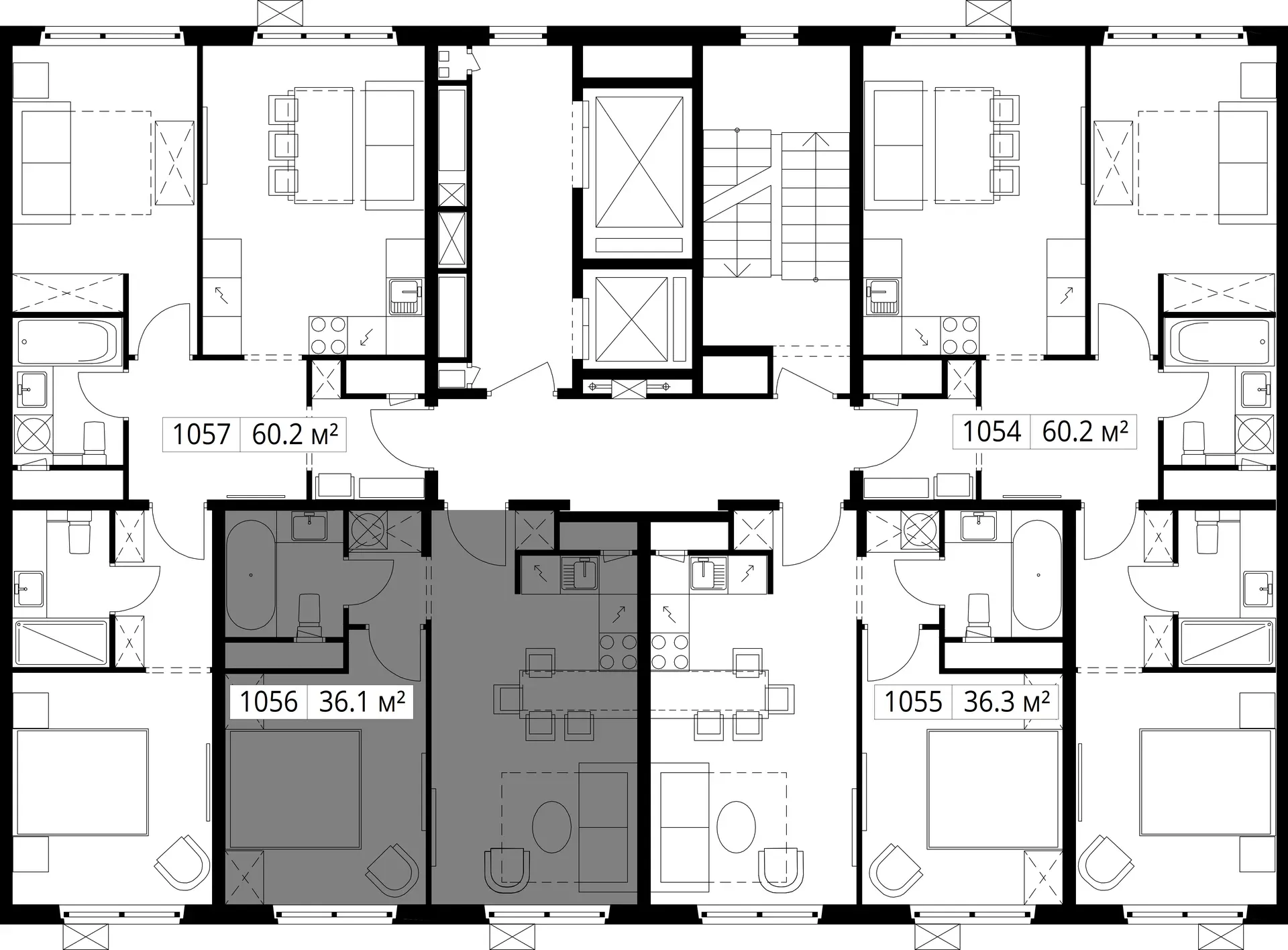 1-комнатная, 36,1 м² — 8 103 286 ₽