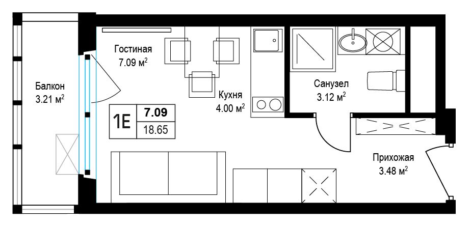 9-комнатная, 18,9 м² — 6 988 234 ₽