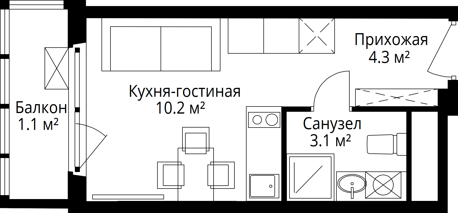 9-комнатная, 18,7 м² — 7 272 696 ₽