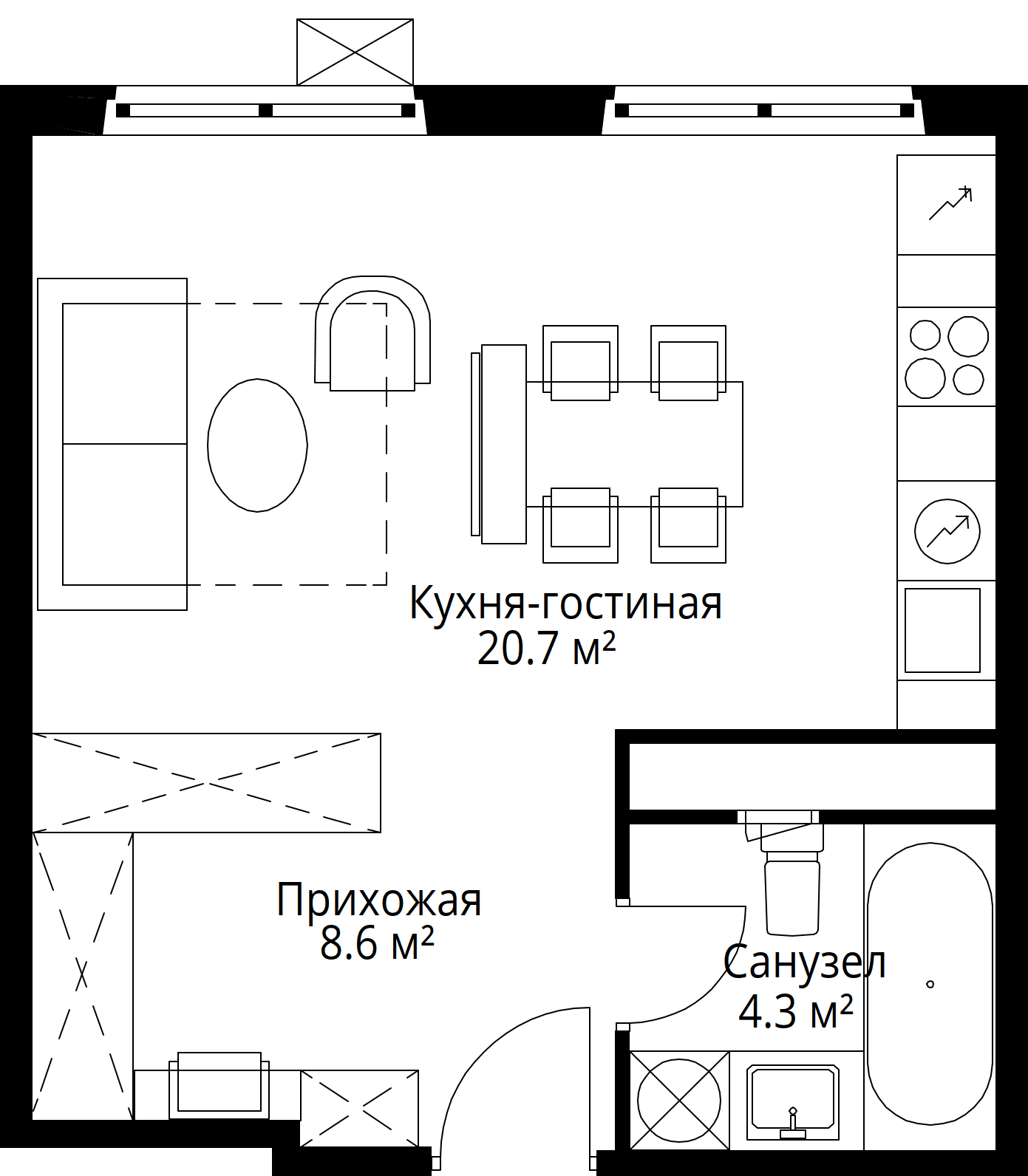 9-комнатная, 33,6 м² — 10 239 634 ₽